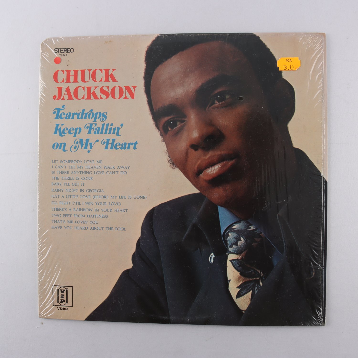LP Chuck Jackson, Teardrops Keep Fallin’ On My Heart