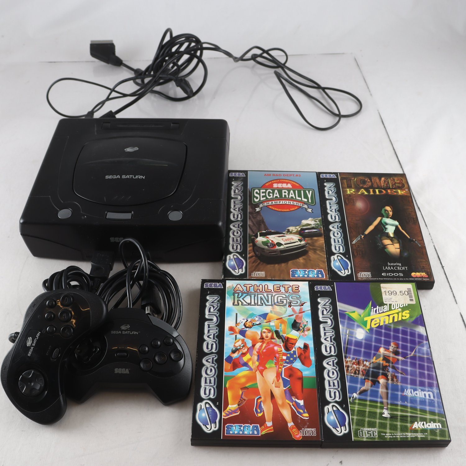 Sega Saturn, Konsol och spel. Samfraktas ej.