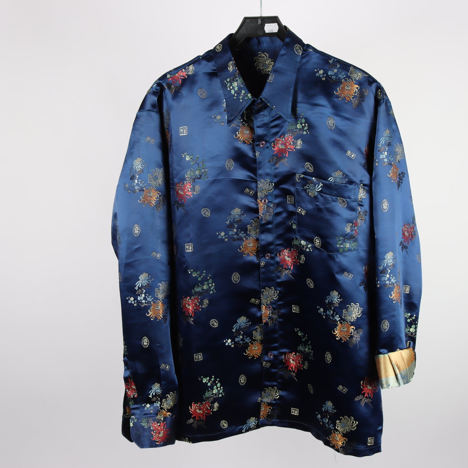 Skjorta, Okänt, blå, mönstrad, stl. (XL)