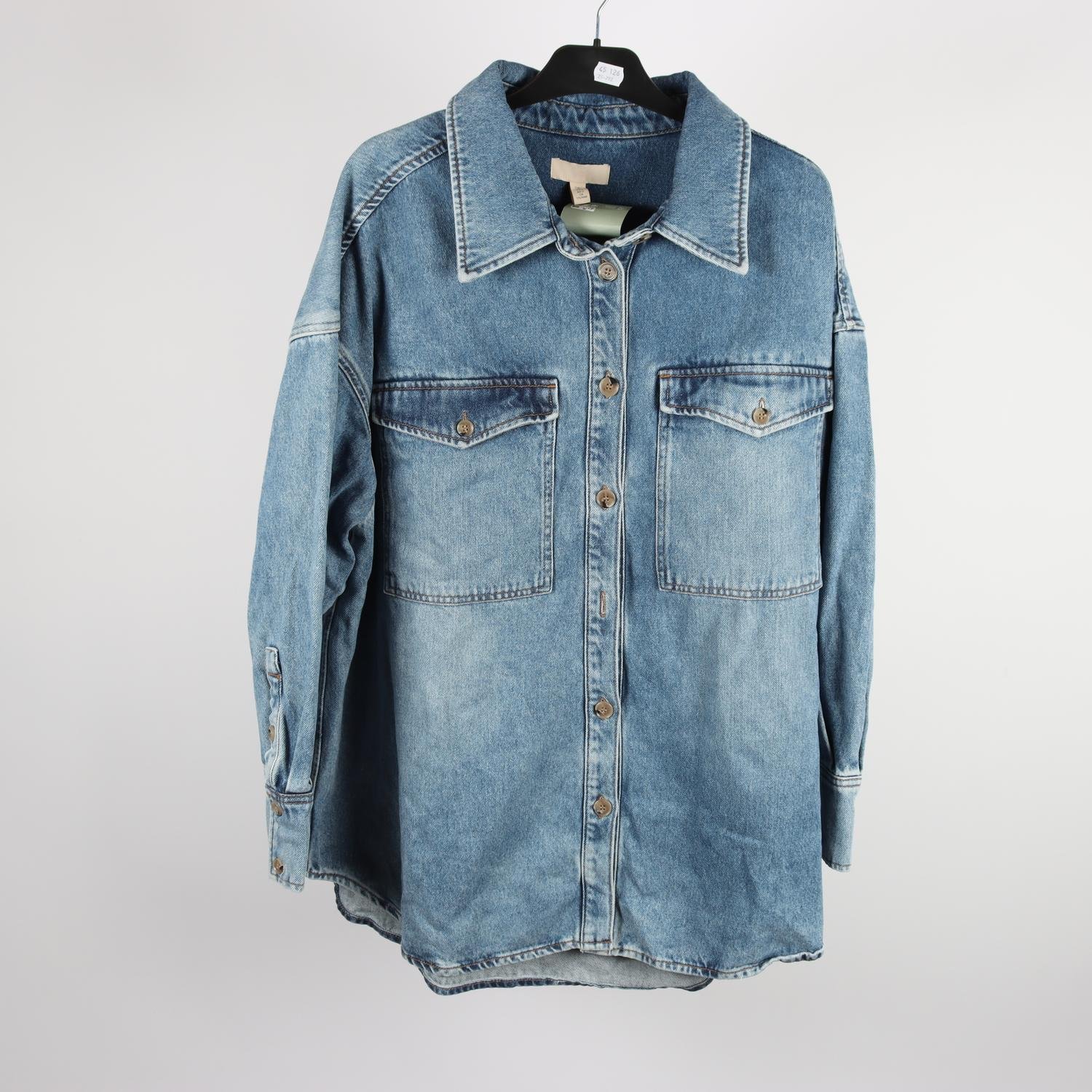 Jeansskjorta, H&M, stl. L