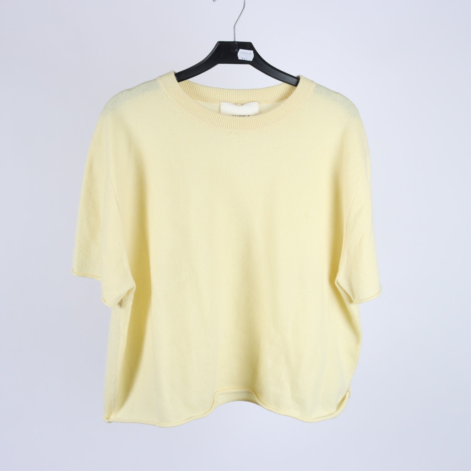 Stickad tröja, Lisa Yang, gul, 100% Kashmir, stl 2 (M)