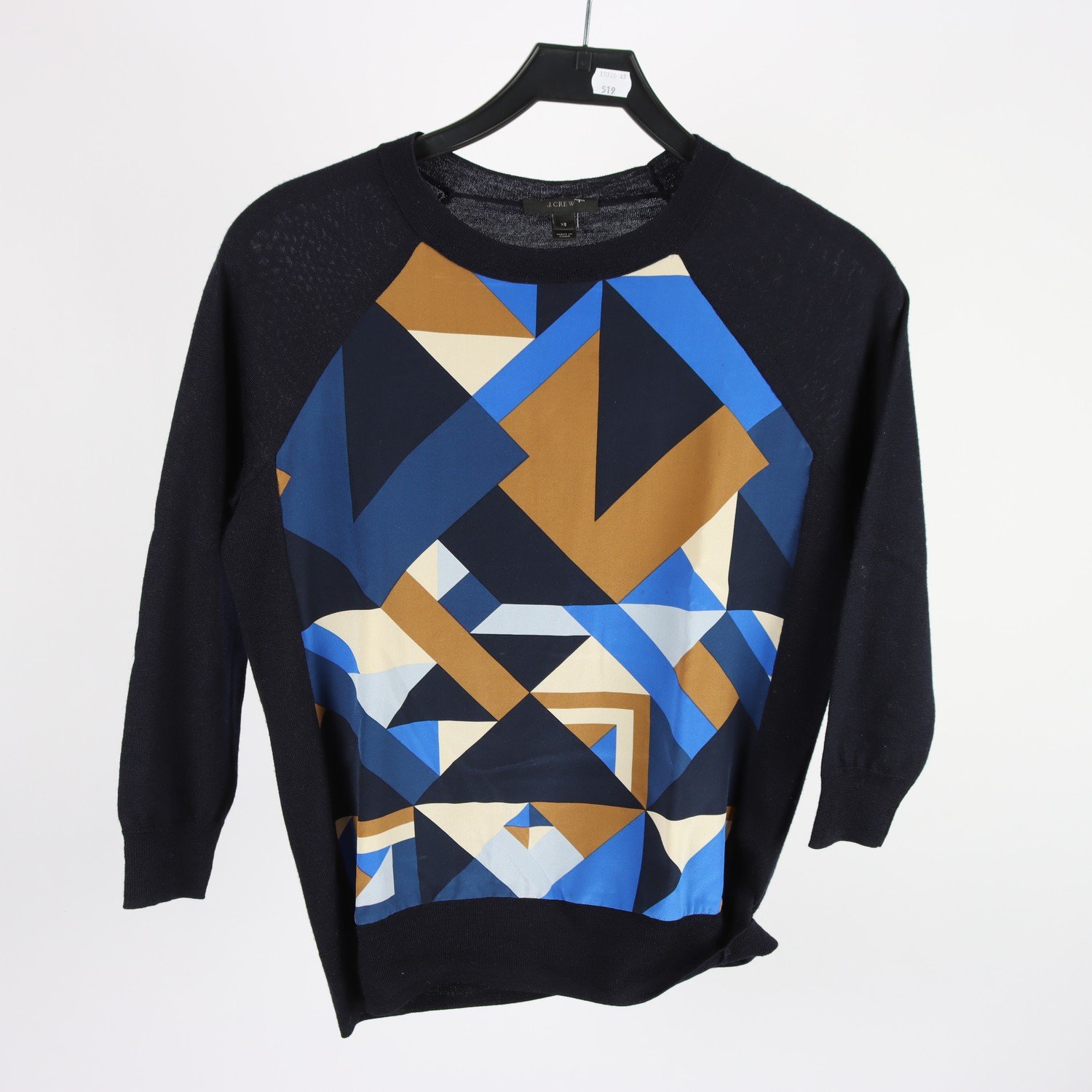 Tröja, J.Crew, blå, mönstrad, stl. XS