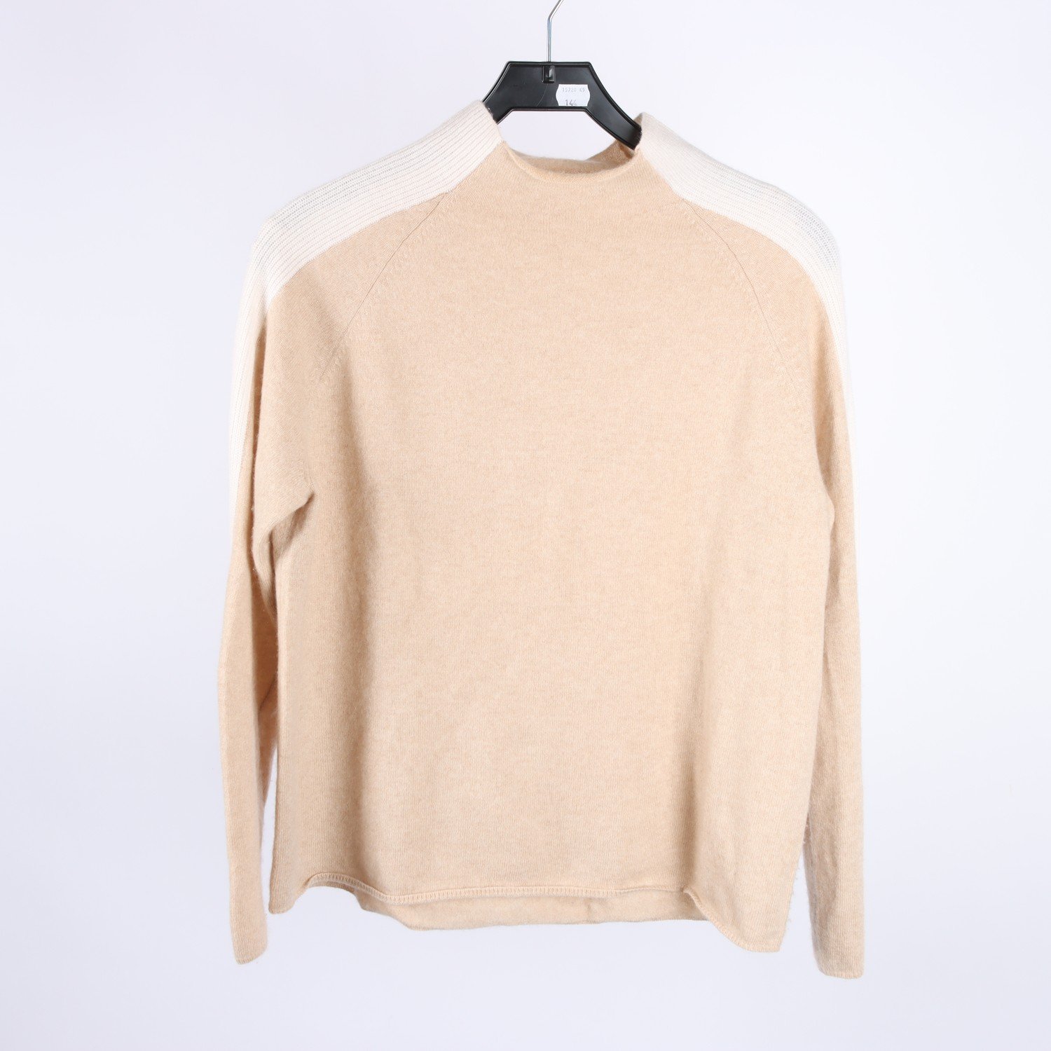 Stickad tröja, Pillow talk, beige, 100% kashmir, stl. S