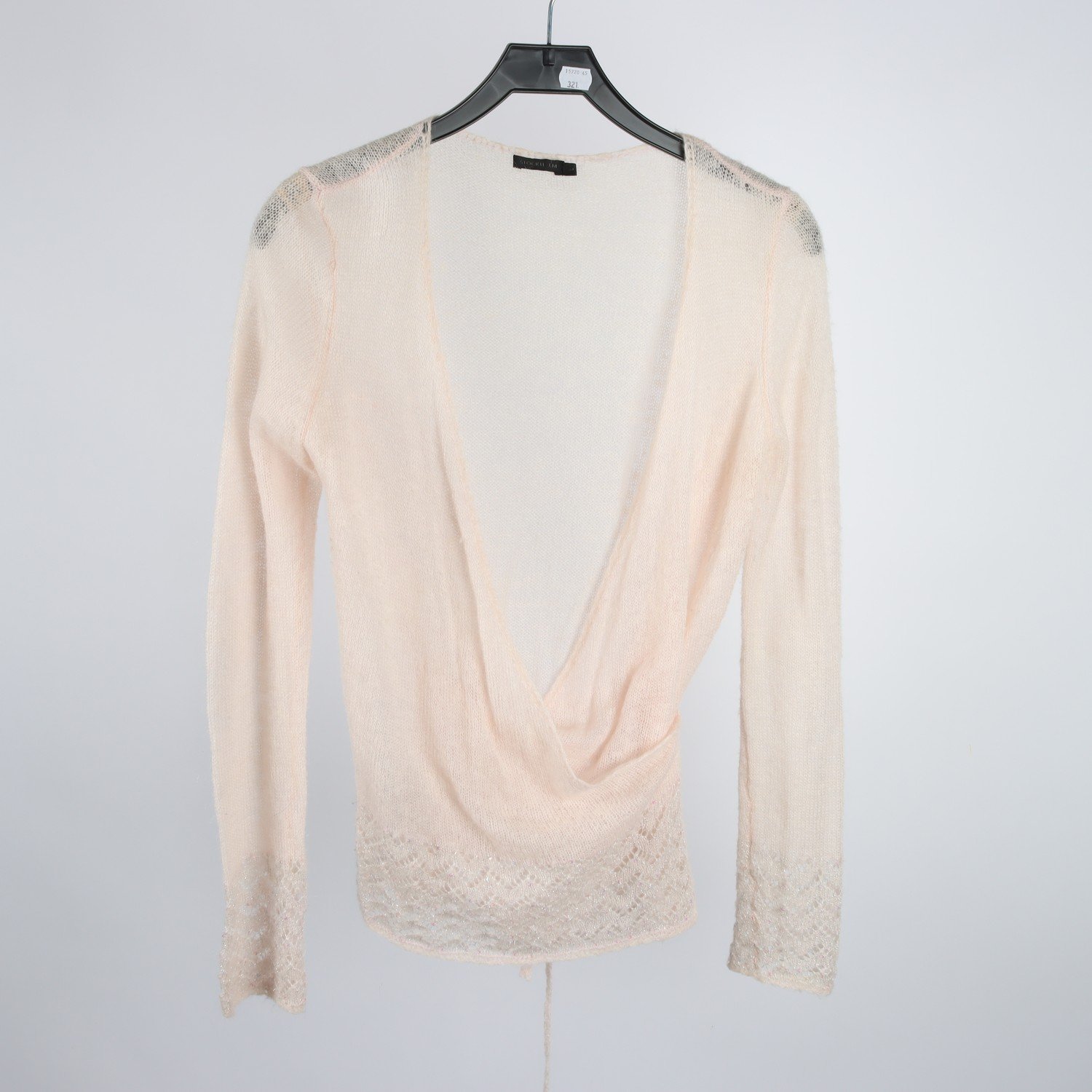 Stickad tröja, STOCKH LM, rosa, 55% mohair, stl. L