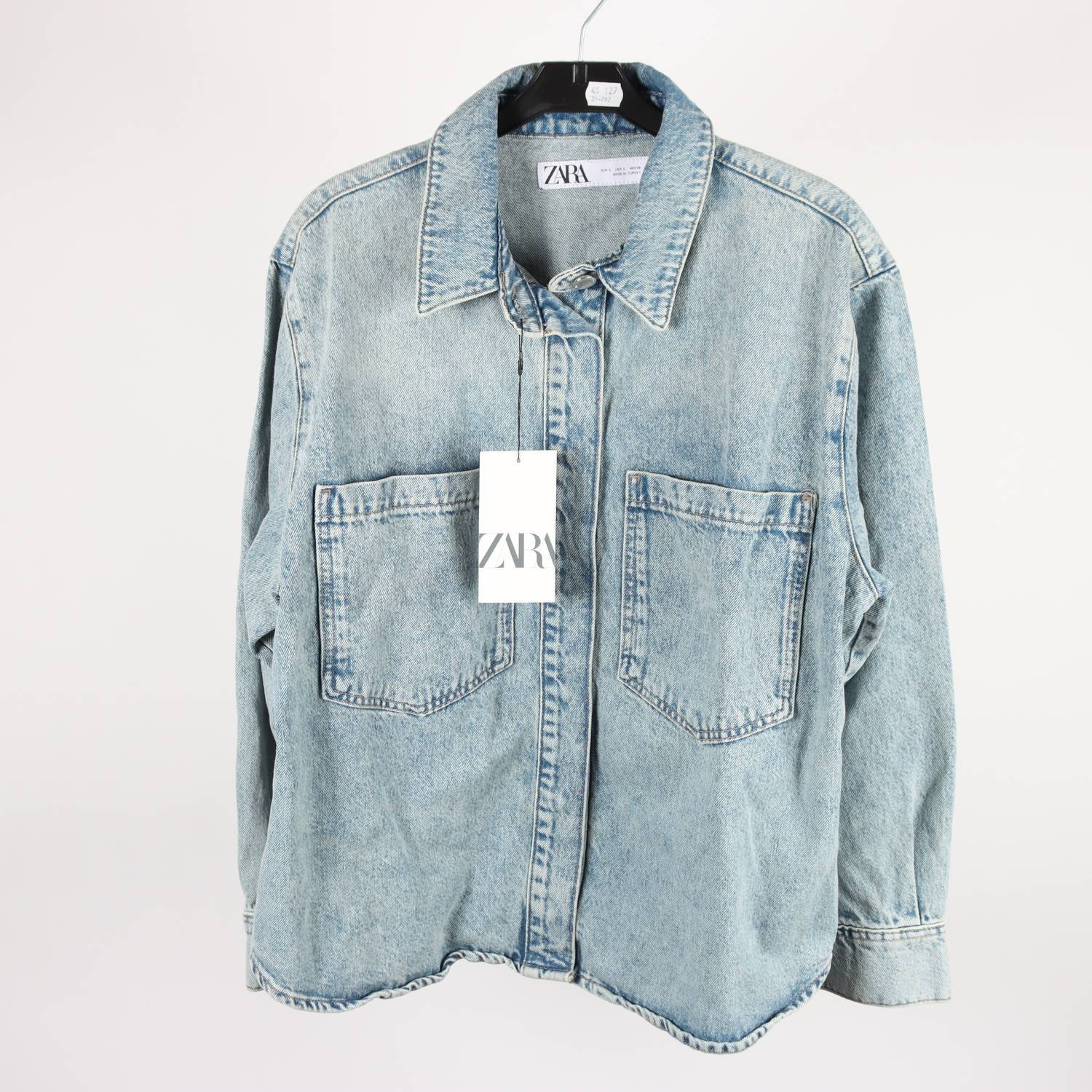 Jeansskjorta, Zara, stl. L
