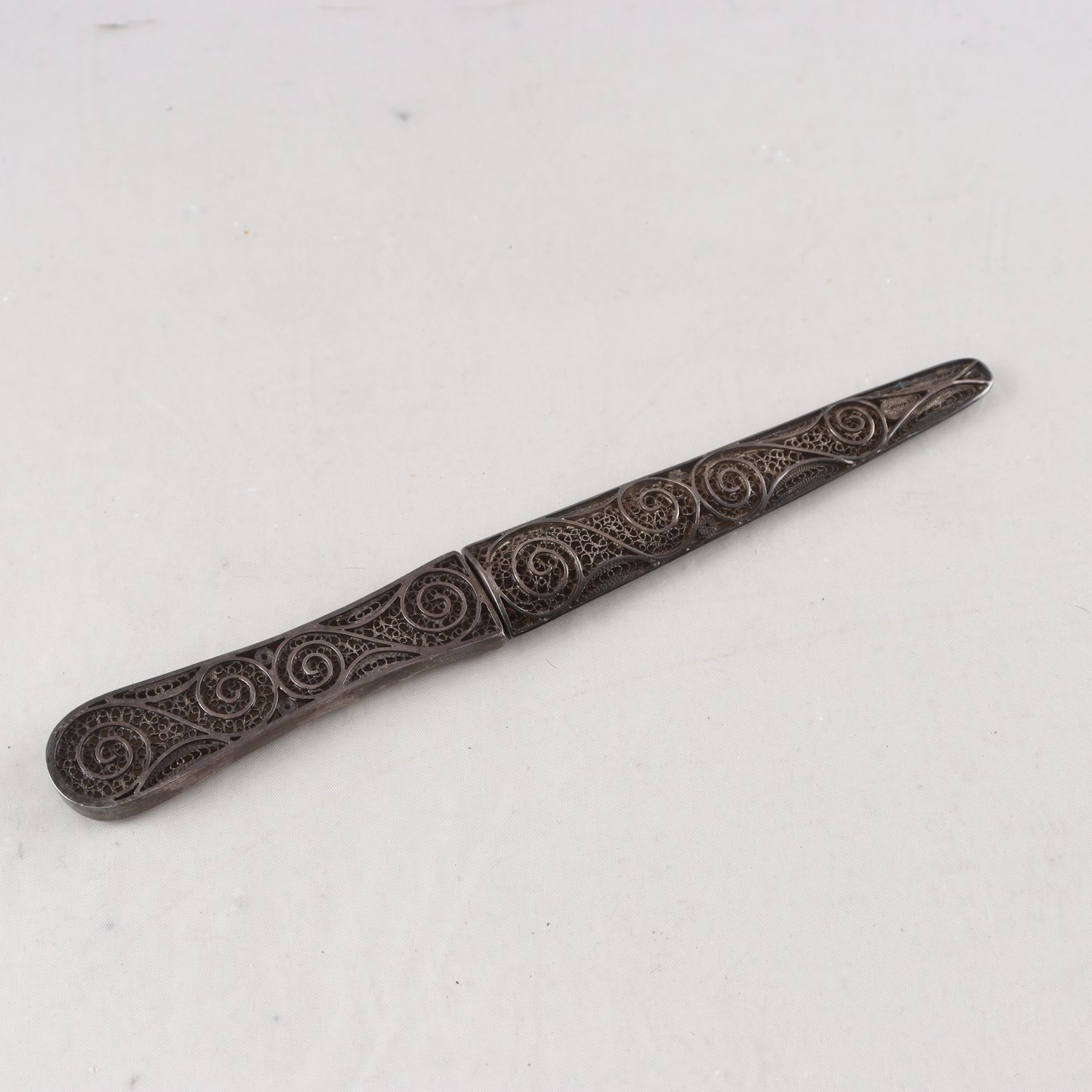 Brevkniv, silver, 900, filigran arbete