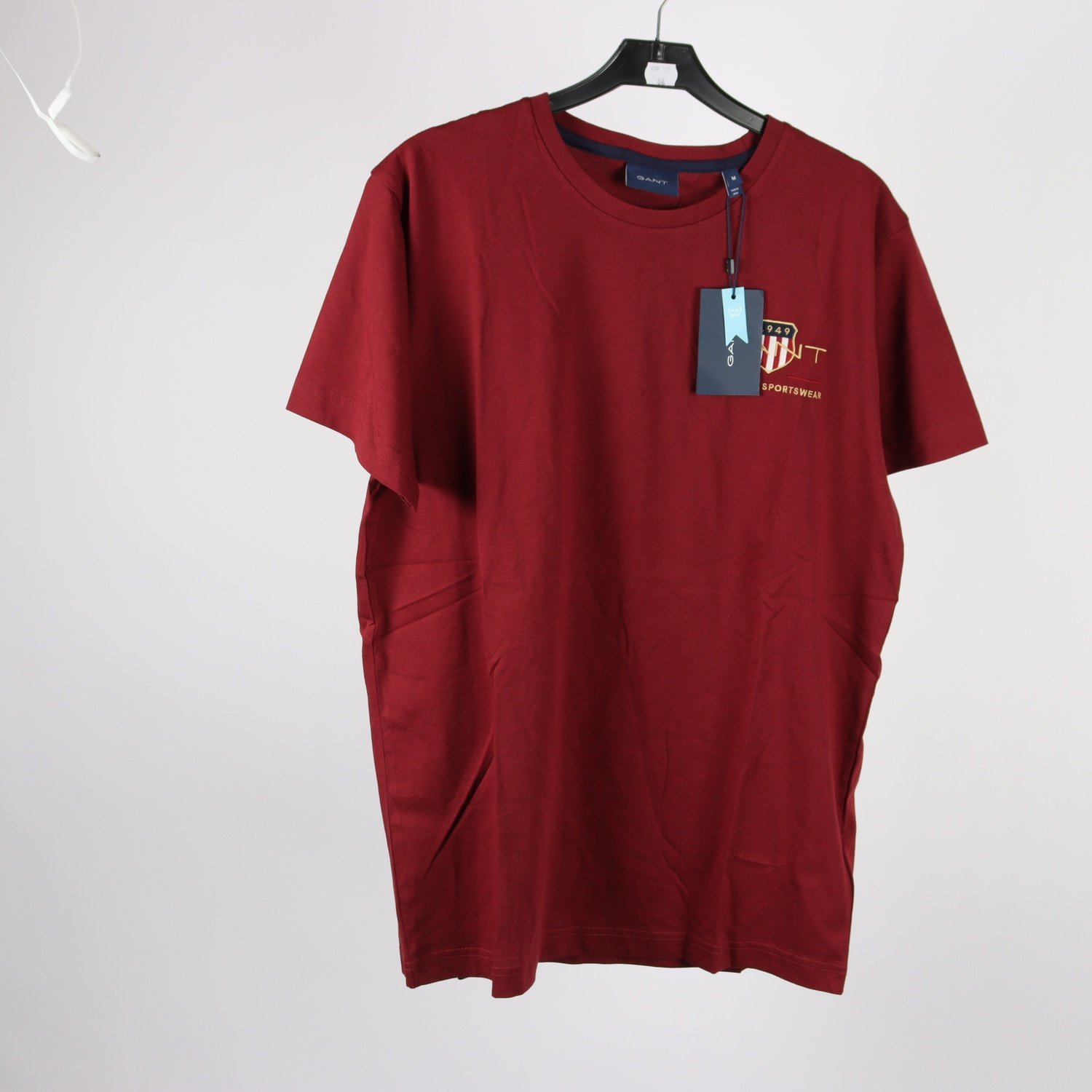 T-shirt, Gant, vinröd, stl. M