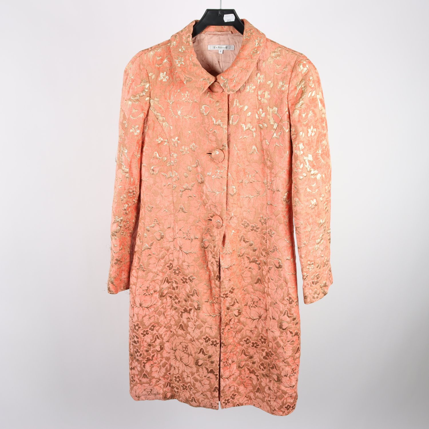 Kappa, L.K Bennett, aprikos, guld, mönstrad, stl. 8 (XS)