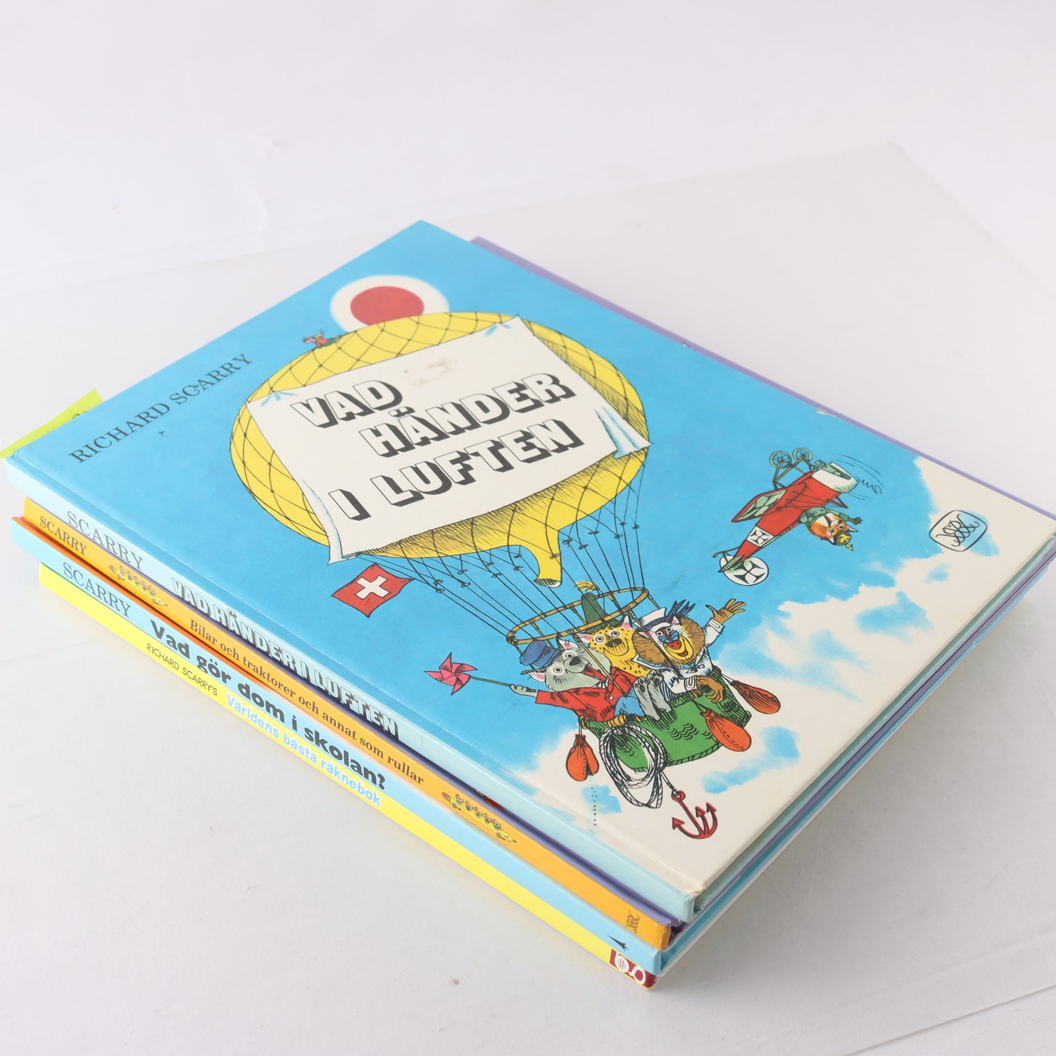 Richard Scarry, bokpaket med 4 volymer