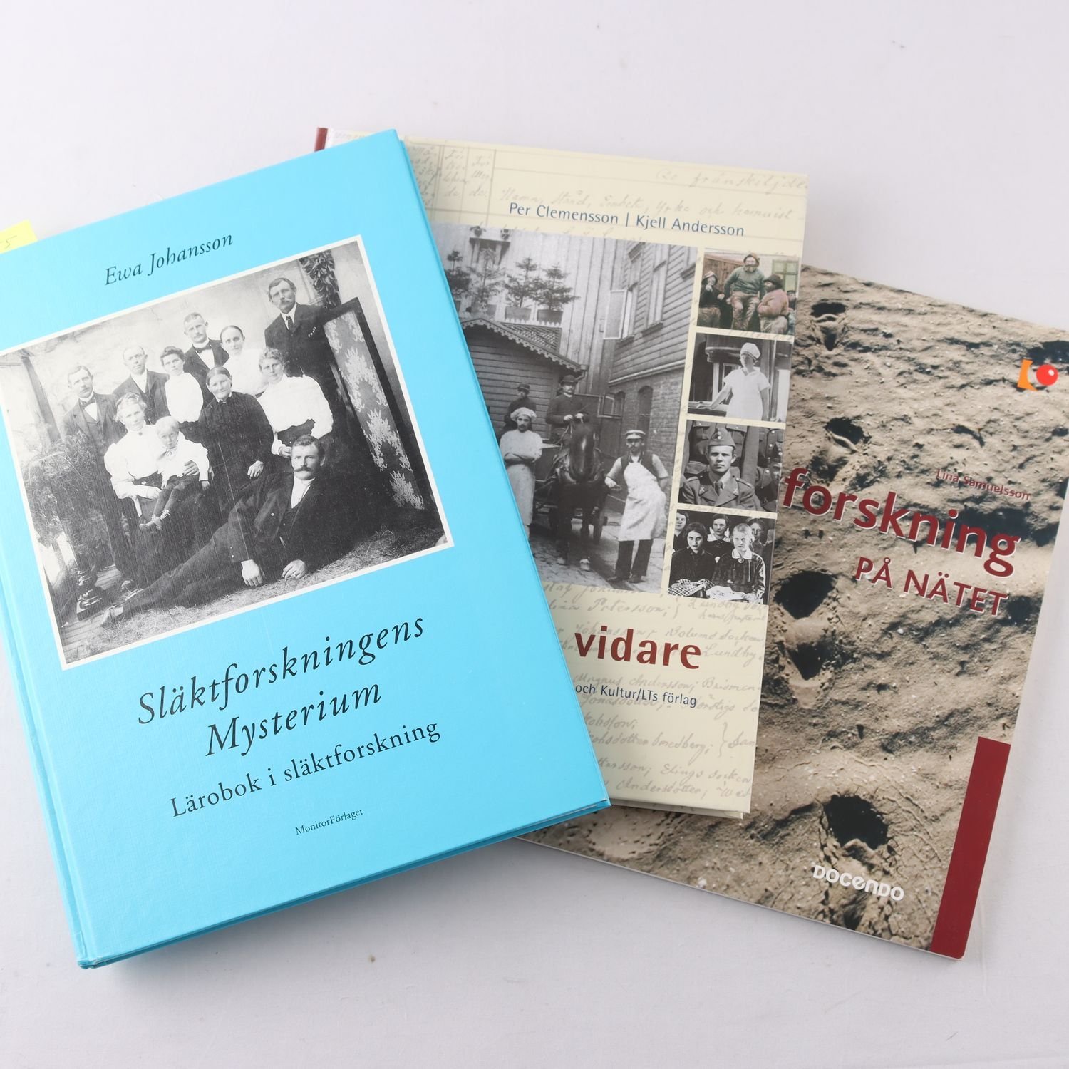 Släktforskning, bokpaket med 4 volymer