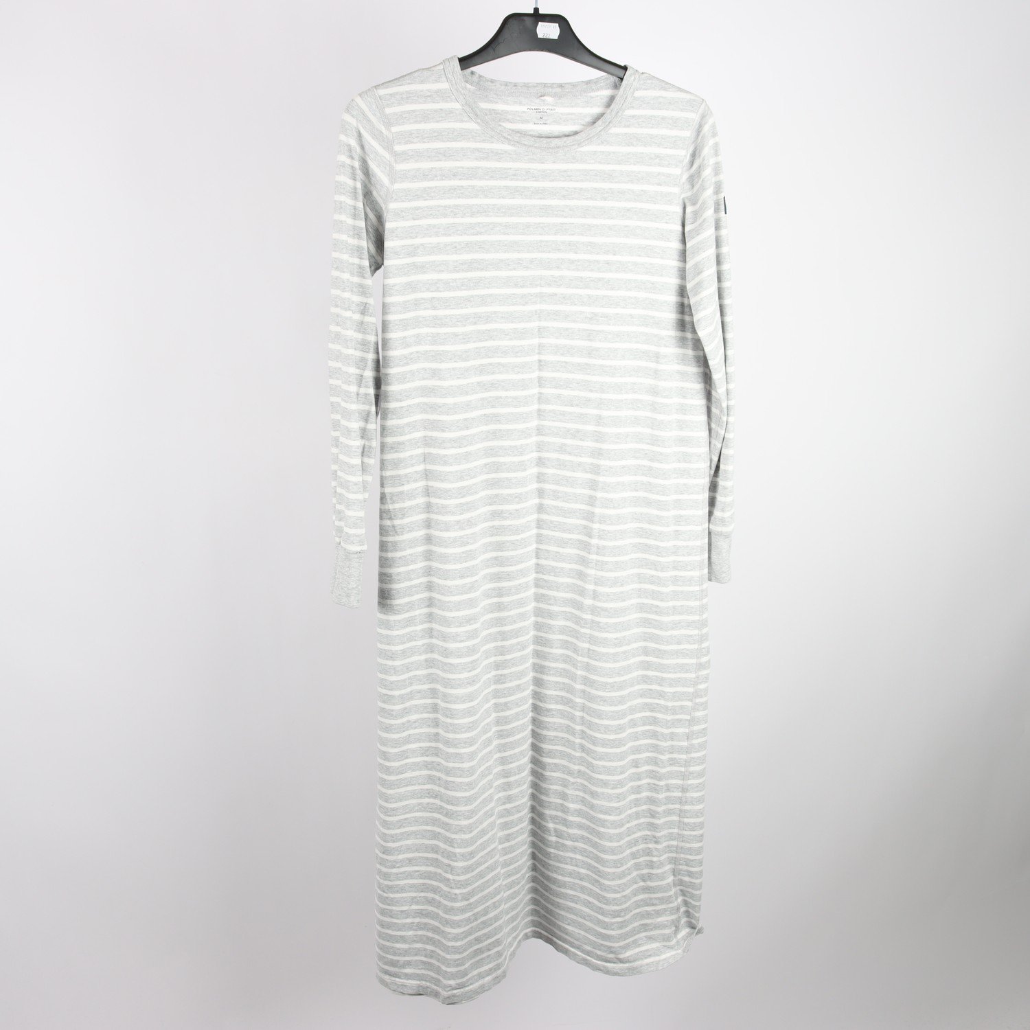 Klänning/sovplagg, Polarn O.Pyret, grå, vit, randig, stl. M