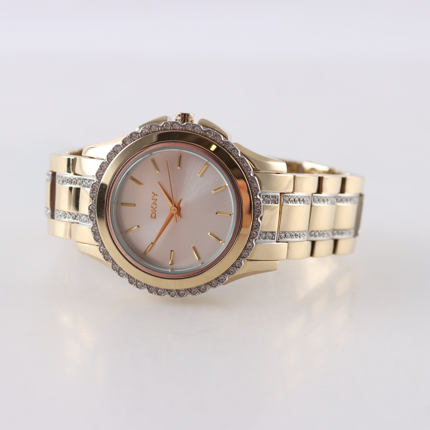 Armbandsur, guldfärgat stål, DKNY, quartz