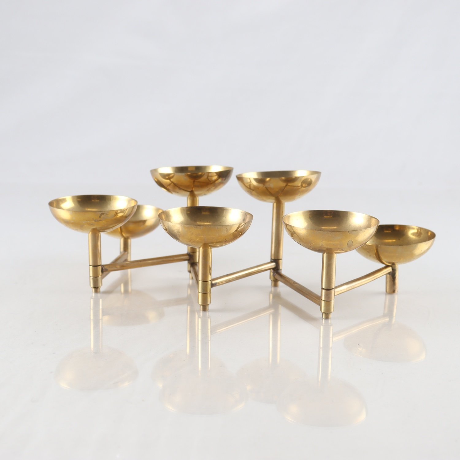 Ljushållare, mässing, 1960-tal