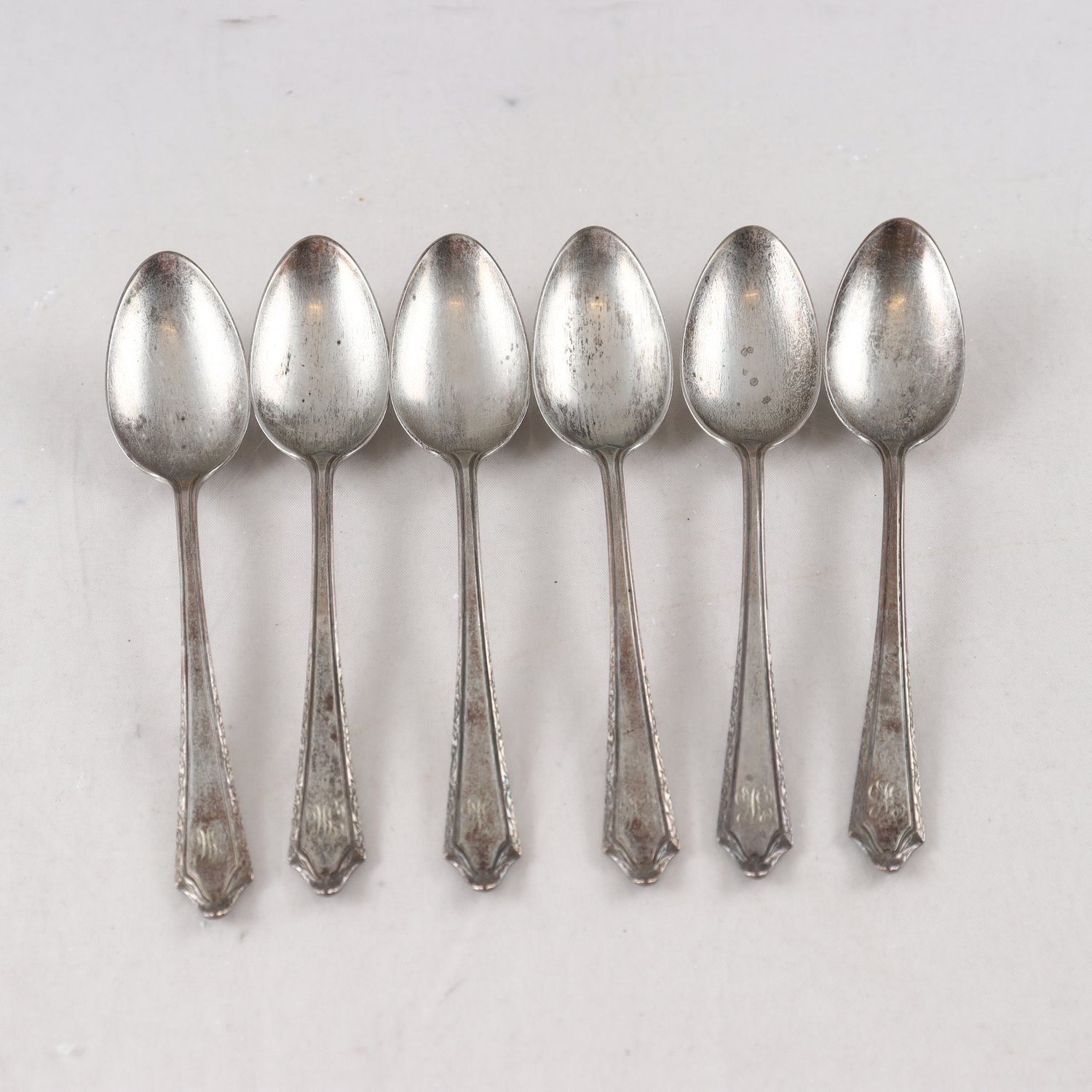 Teskedar, sterlingsilver 925, Henry Kohn & Sons, grundades år 1892, USA, 6 st