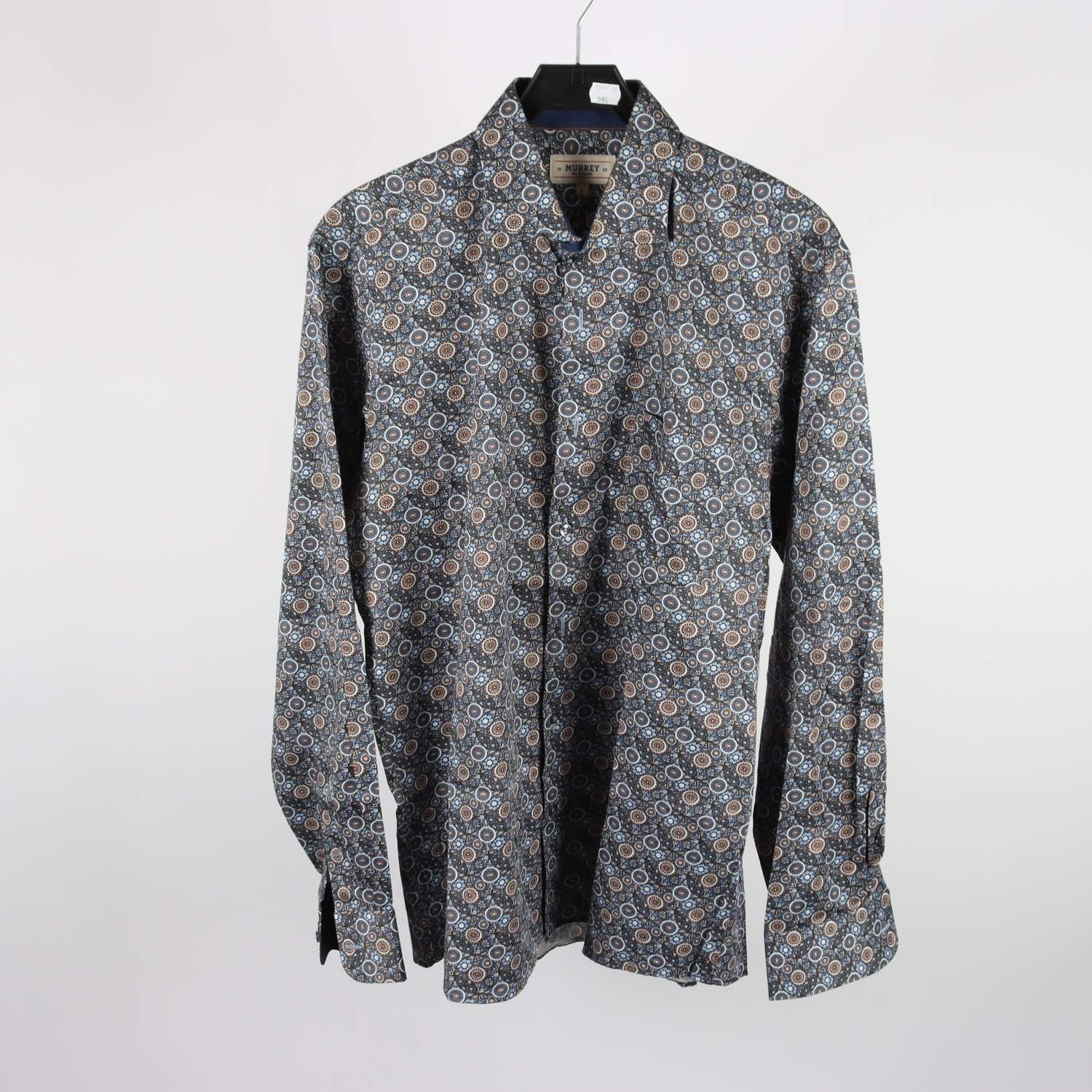 Skjorta, Murrey, blå, brun, mönstrad, stl. L
