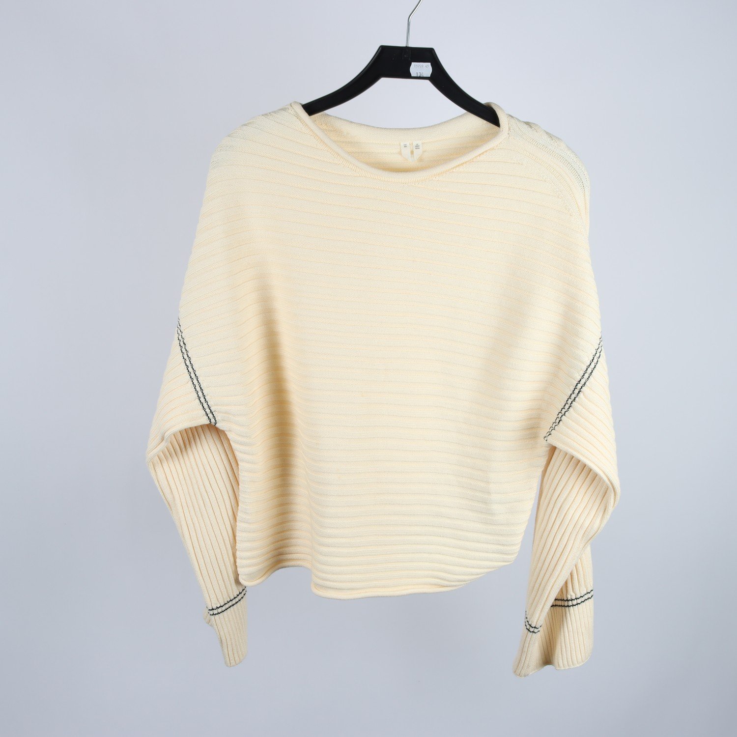 Stickad tröja, Arket, benvit, stl. XS