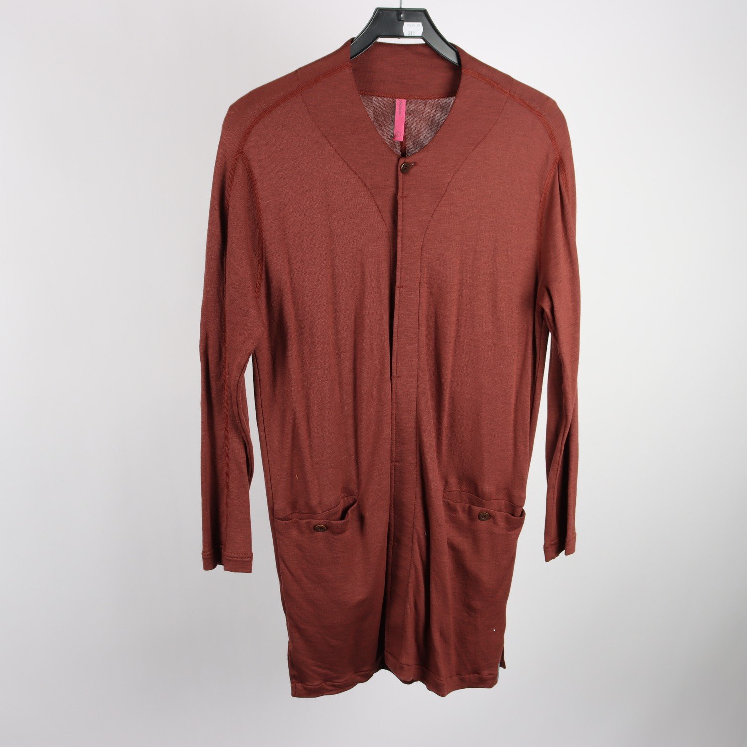 Långkofta, Houdini, brun, 35% merinoull, stl. L