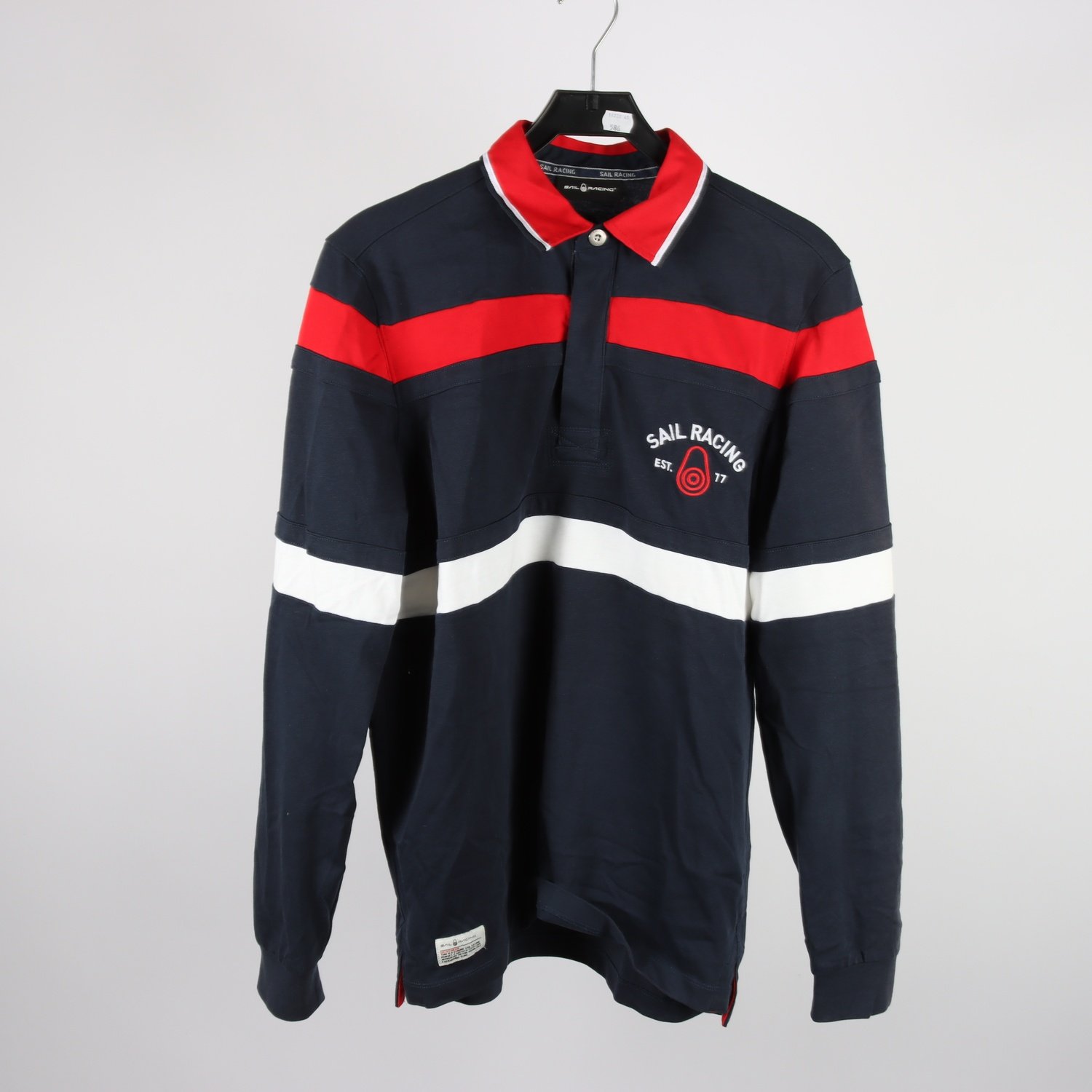 Tröja, Sail Racing, blå, vit, röd, stl. M