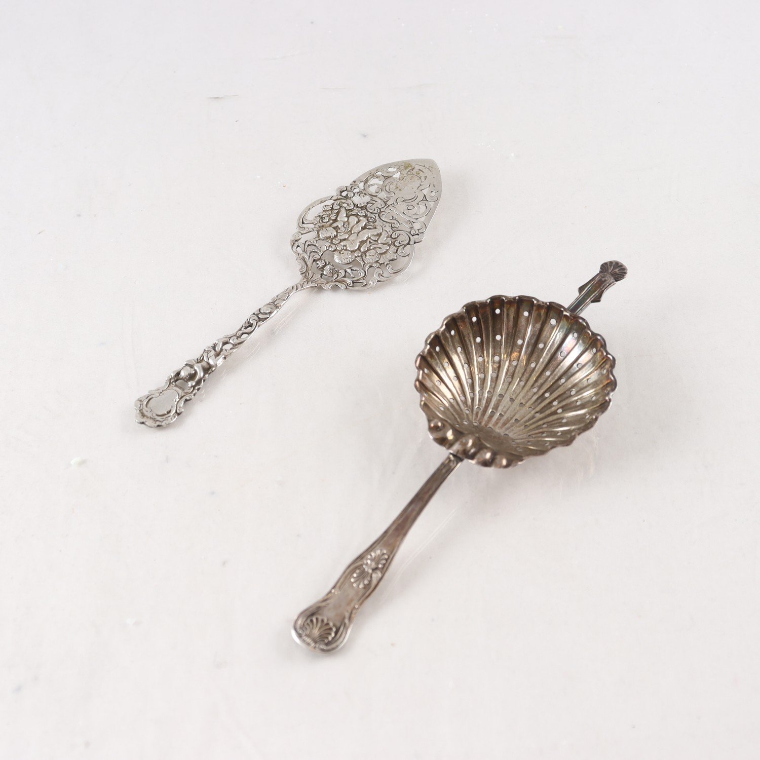 Sockerströare, silver, kontrollstämpel, 1872, serveringsbestick, 800, 1900-tal