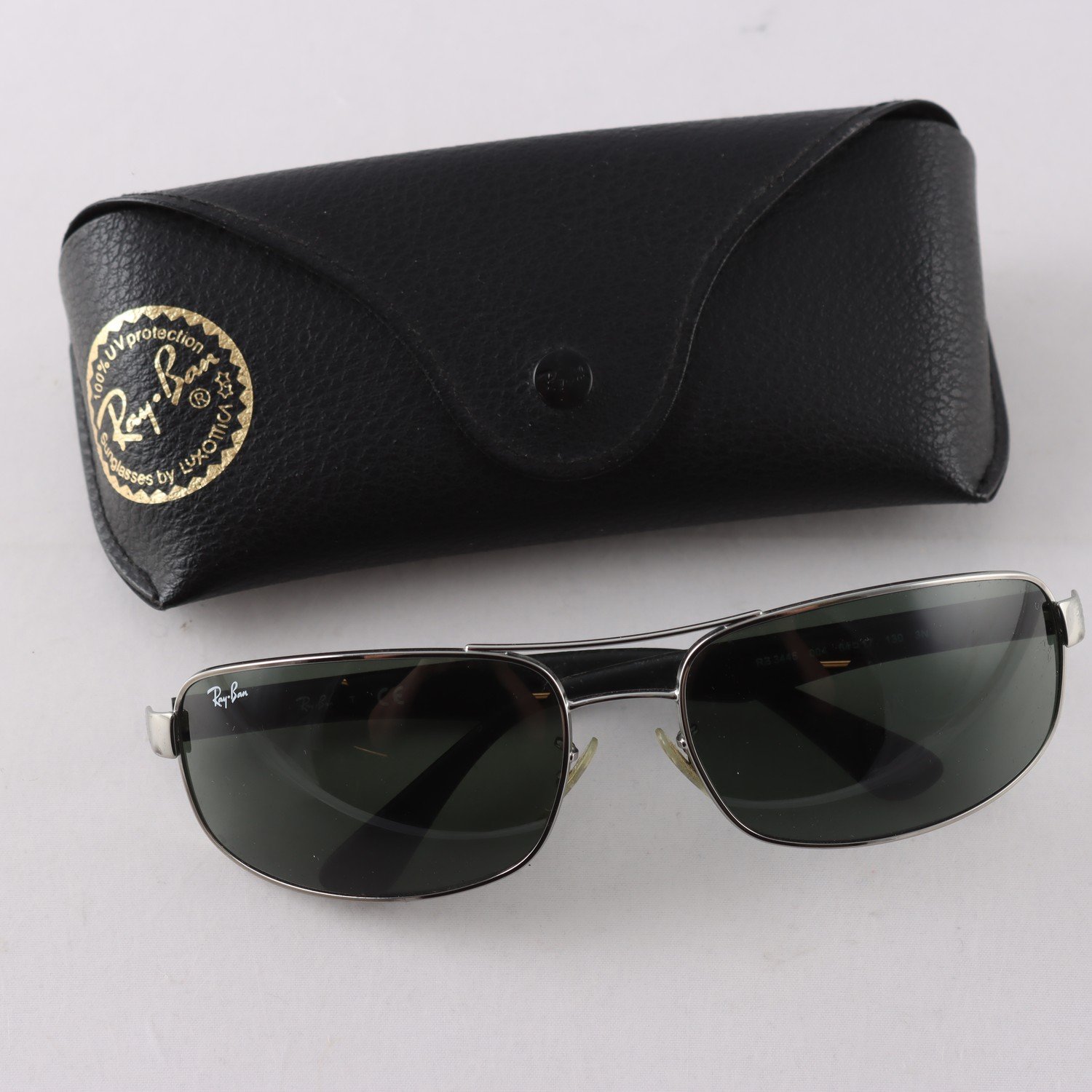 Solglasögon, metall, Ray Ban, krom