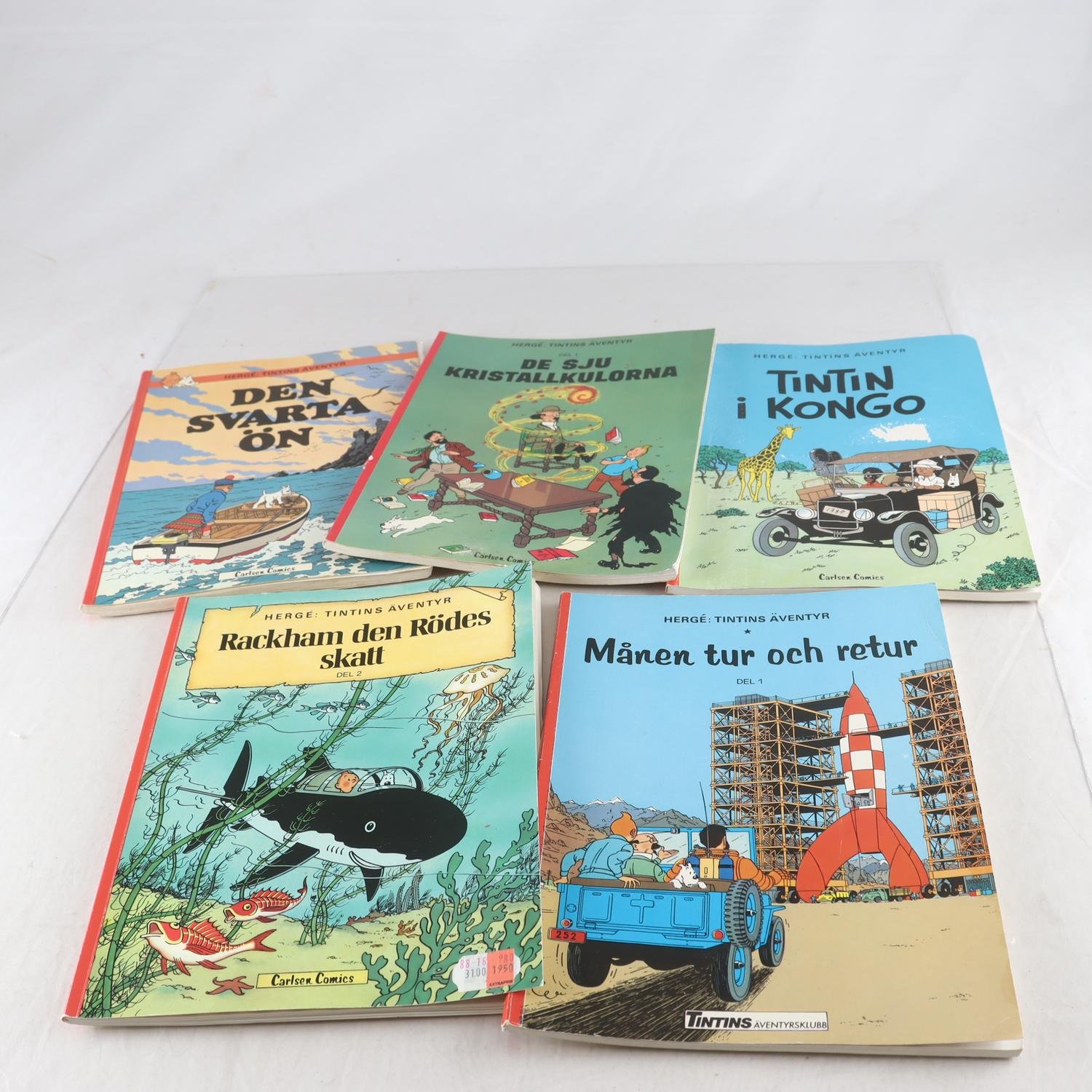 Tinitin, Tintins äventyr, Carlsen Comics