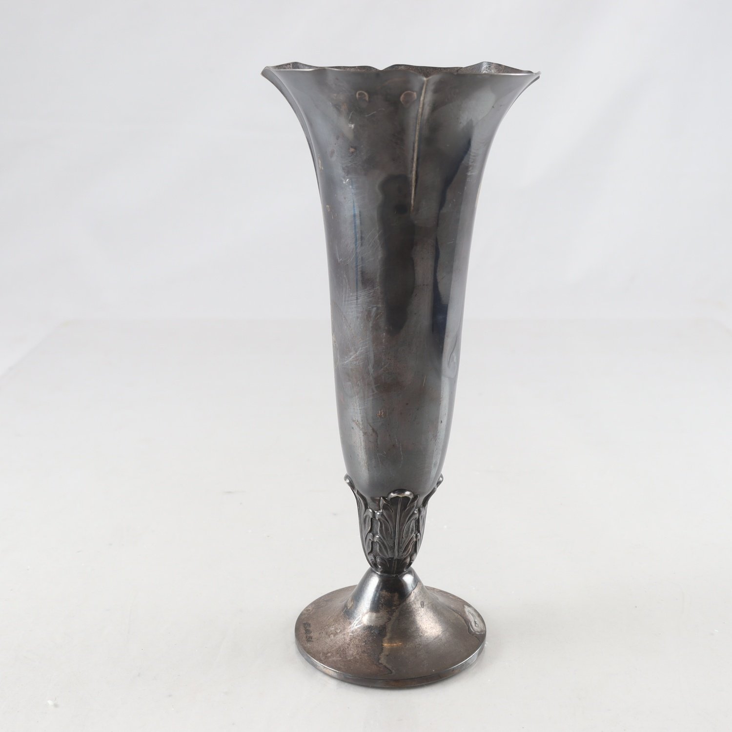 Vas, silver, kontrollstämplad, Auran Kultasepäe, oy, Åbo, Finland, år 1951