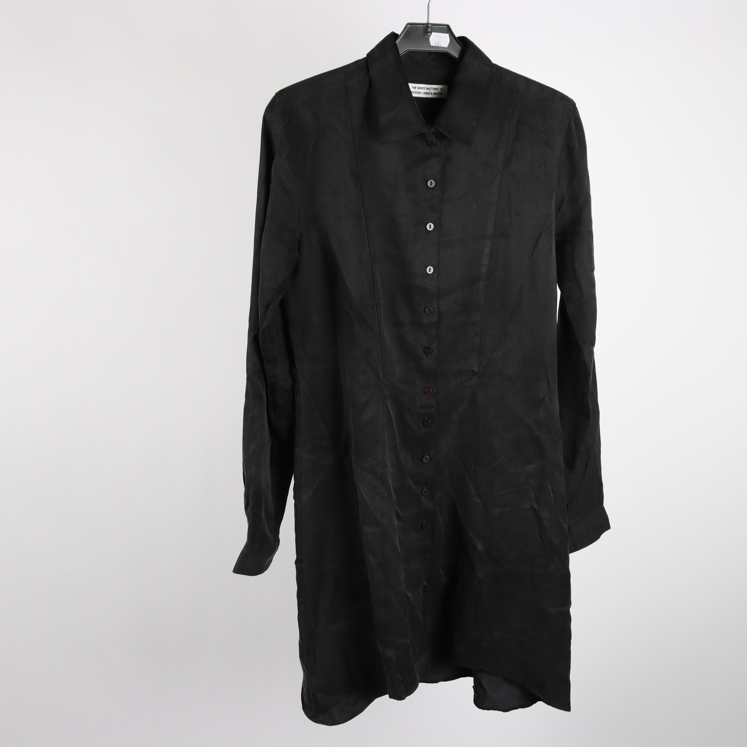 Klänning, The Shirt factory, svart/grå, stl. 36