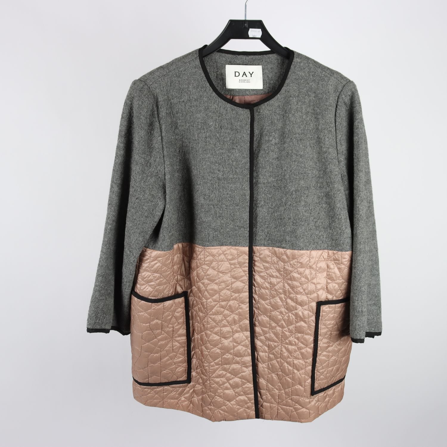 Jacka, Day Birger et Mikkelsen, grå, beige, 40% ull, stl. 40