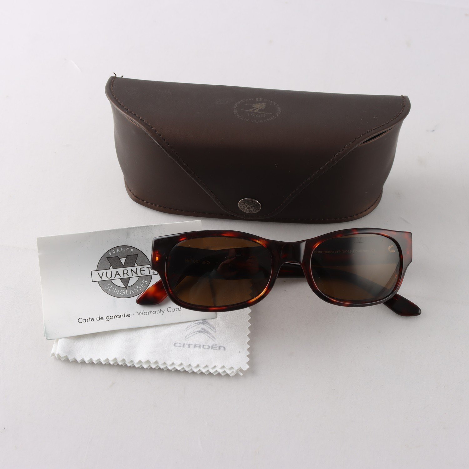 Solglasögon, acetat, Vuarnet, Frankrike, bruna