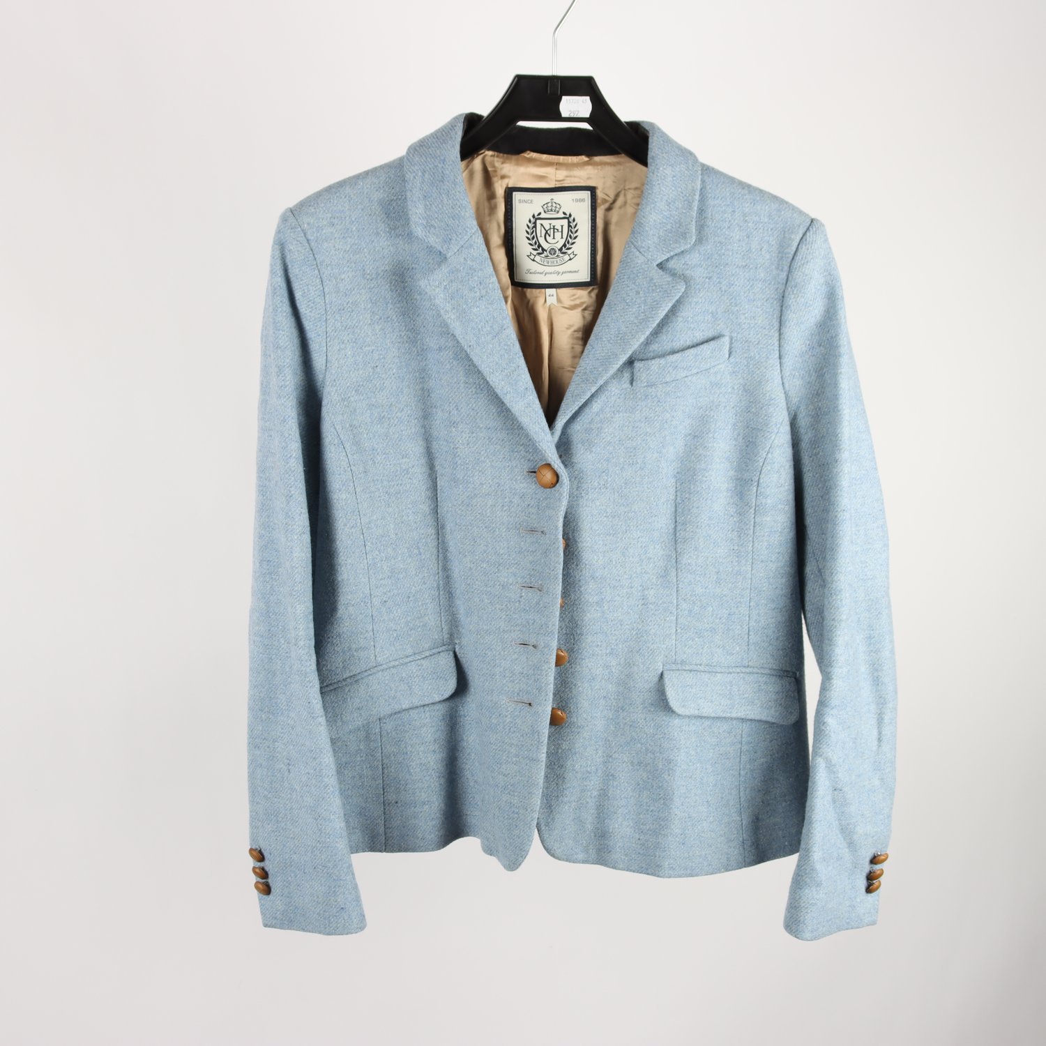 Kavaj, Newhouse, blå, 100%ull, stl. 44