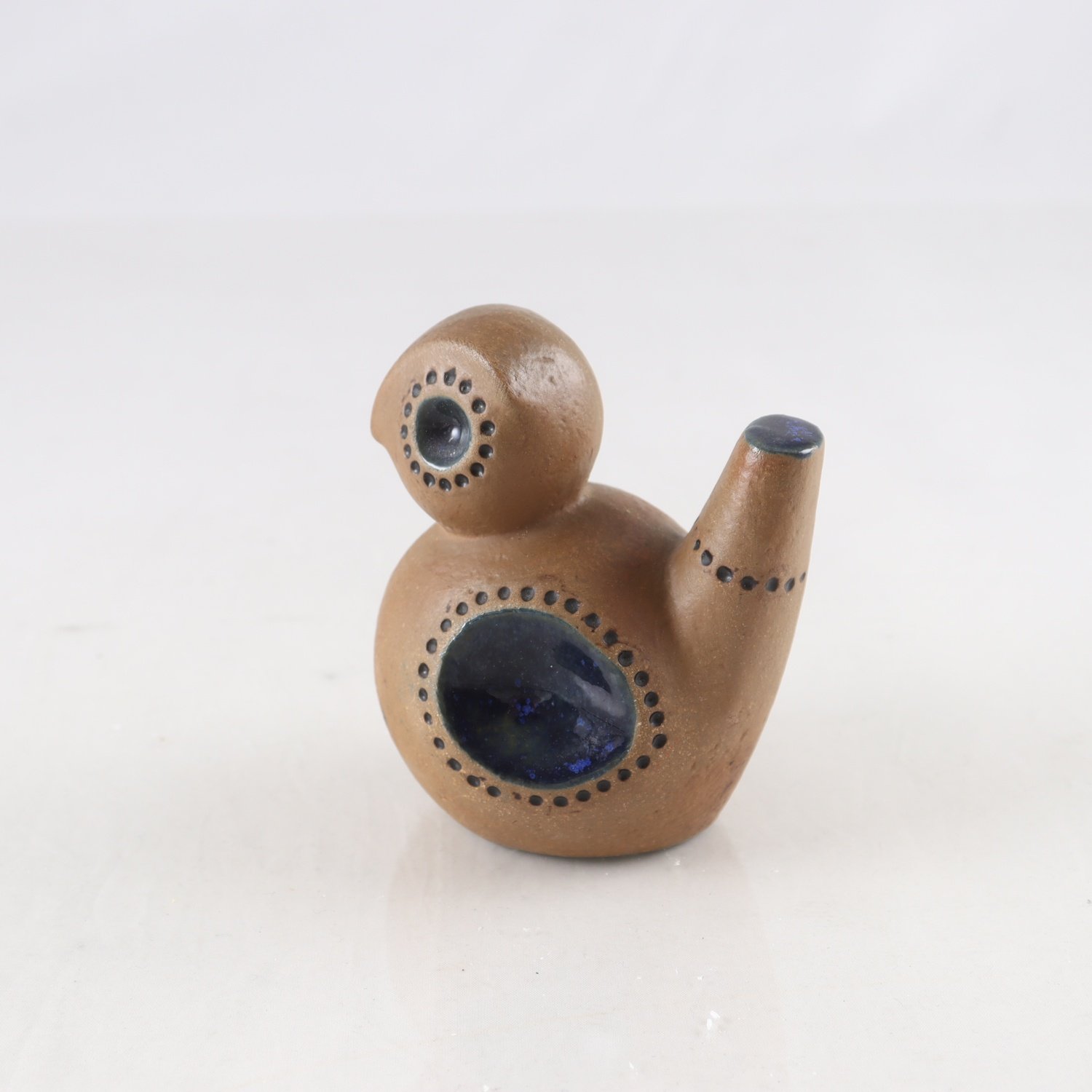 Figurin, fågel, Britt-Louise Sundell, Ringo serien, Gustavsberg, monogramsign.