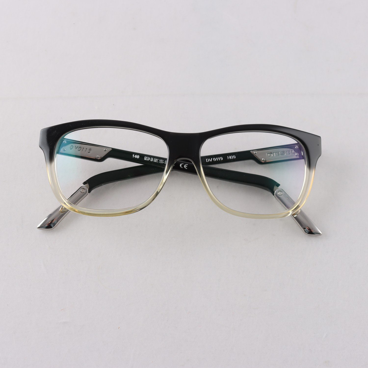 Glasögonbågar, acetat, metall, Diesel, svarta