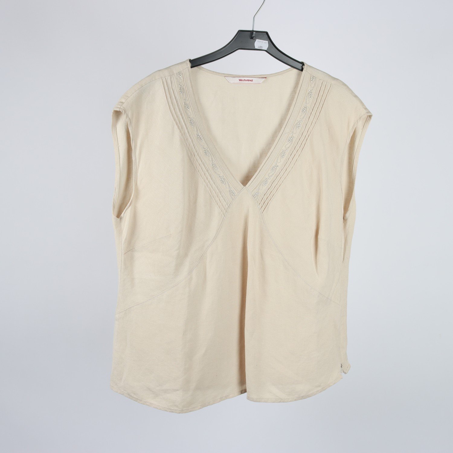 Linne, Westerlind, beige, 55% linne, stl. 44