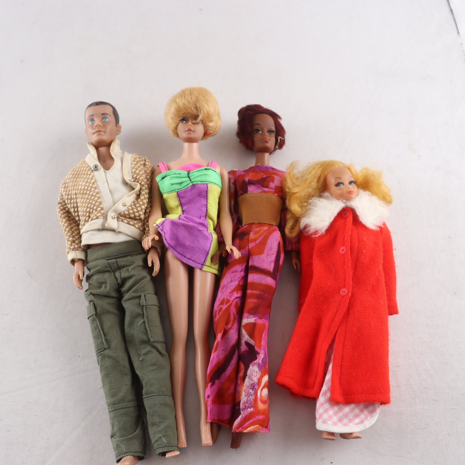 Dockor, Barbie mattel, 4st, vintage.