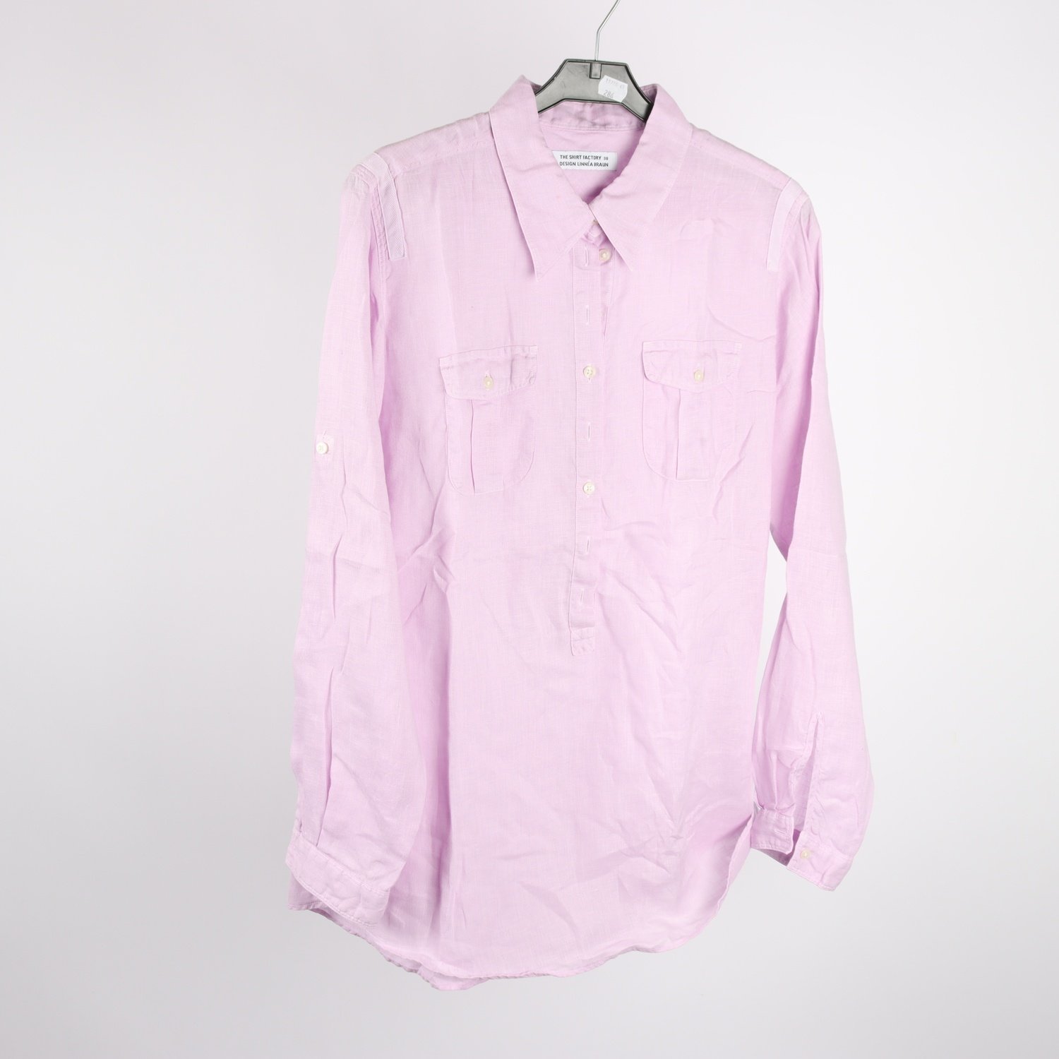 Linneblus, The Shirt Factory, rosa, stl. 38