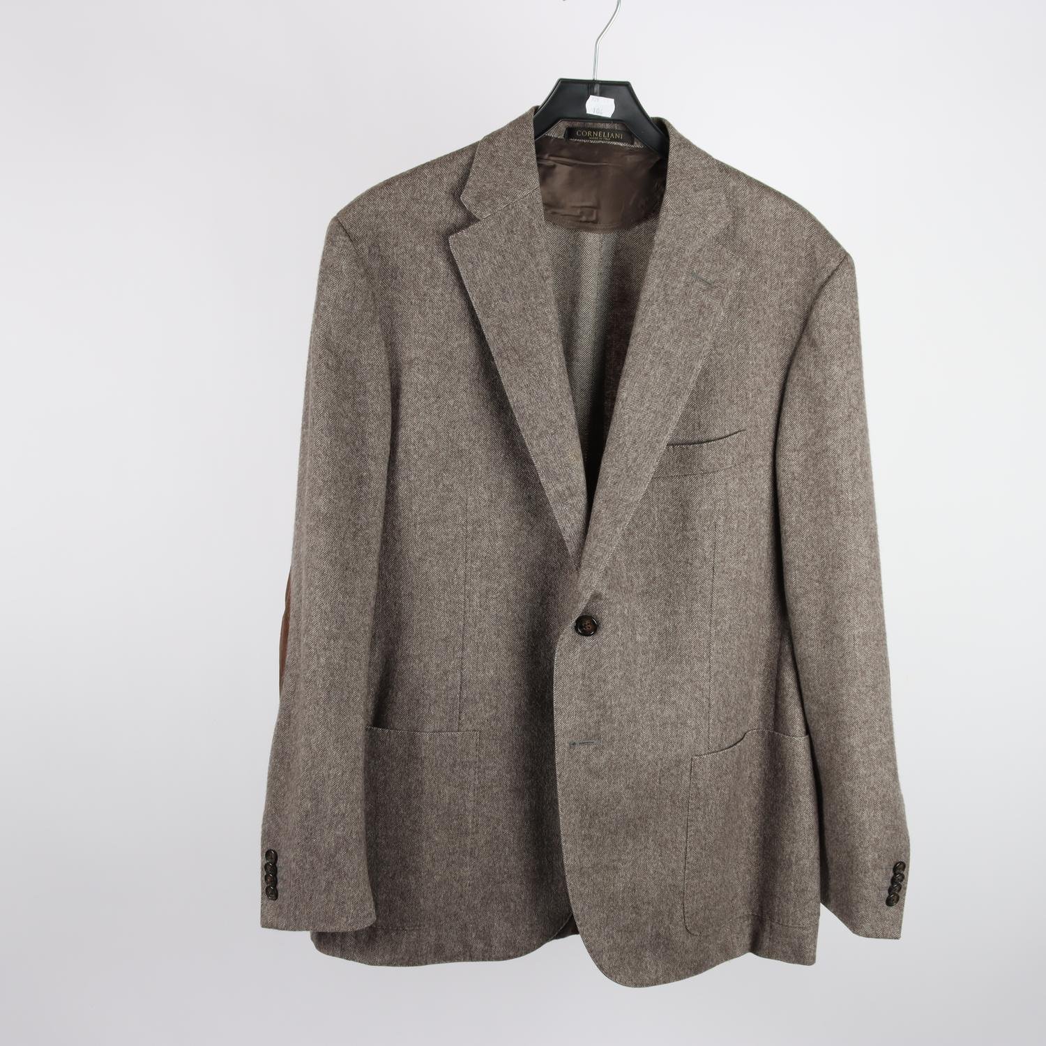 Kavaj, Corneliani, beige, 100% ull, stl. 54