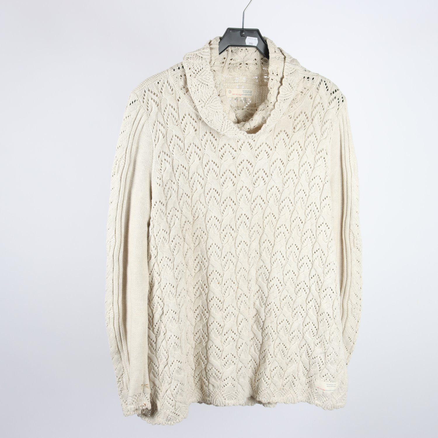 Stickad tröja, Odd Molly, offwhite, 100% bomull, stl. 3 (L)
