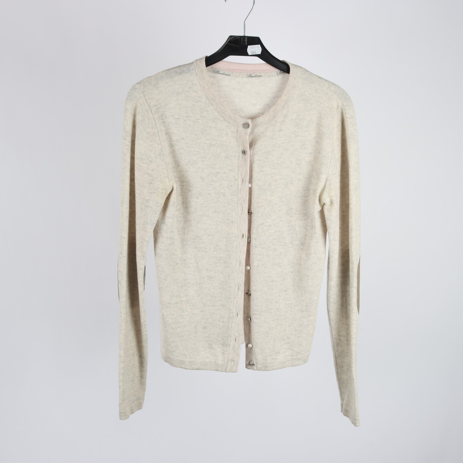 Stickad kofta, Stenströms, grå, 100% kashmir, stl. S