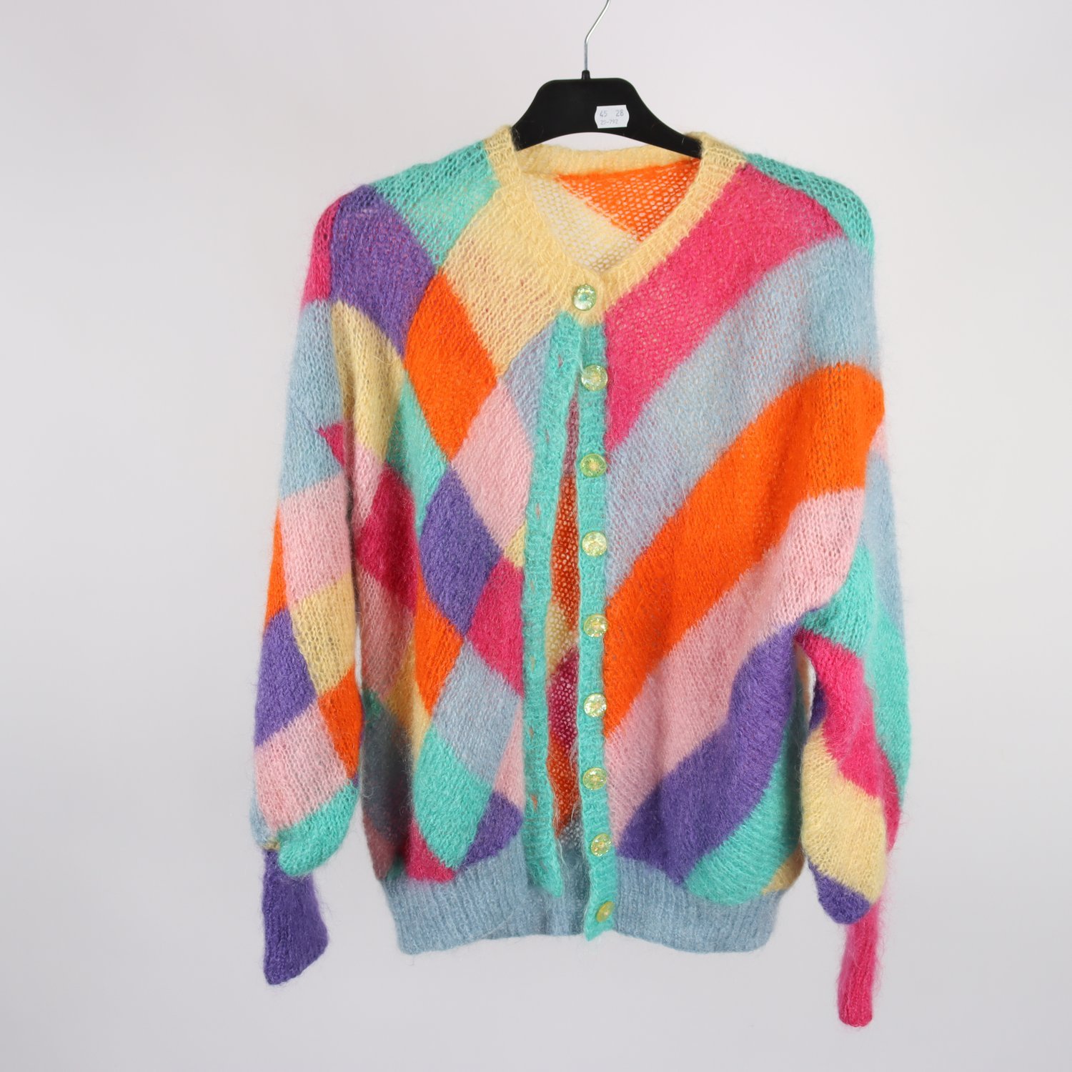 Stickad kofta, stl. M