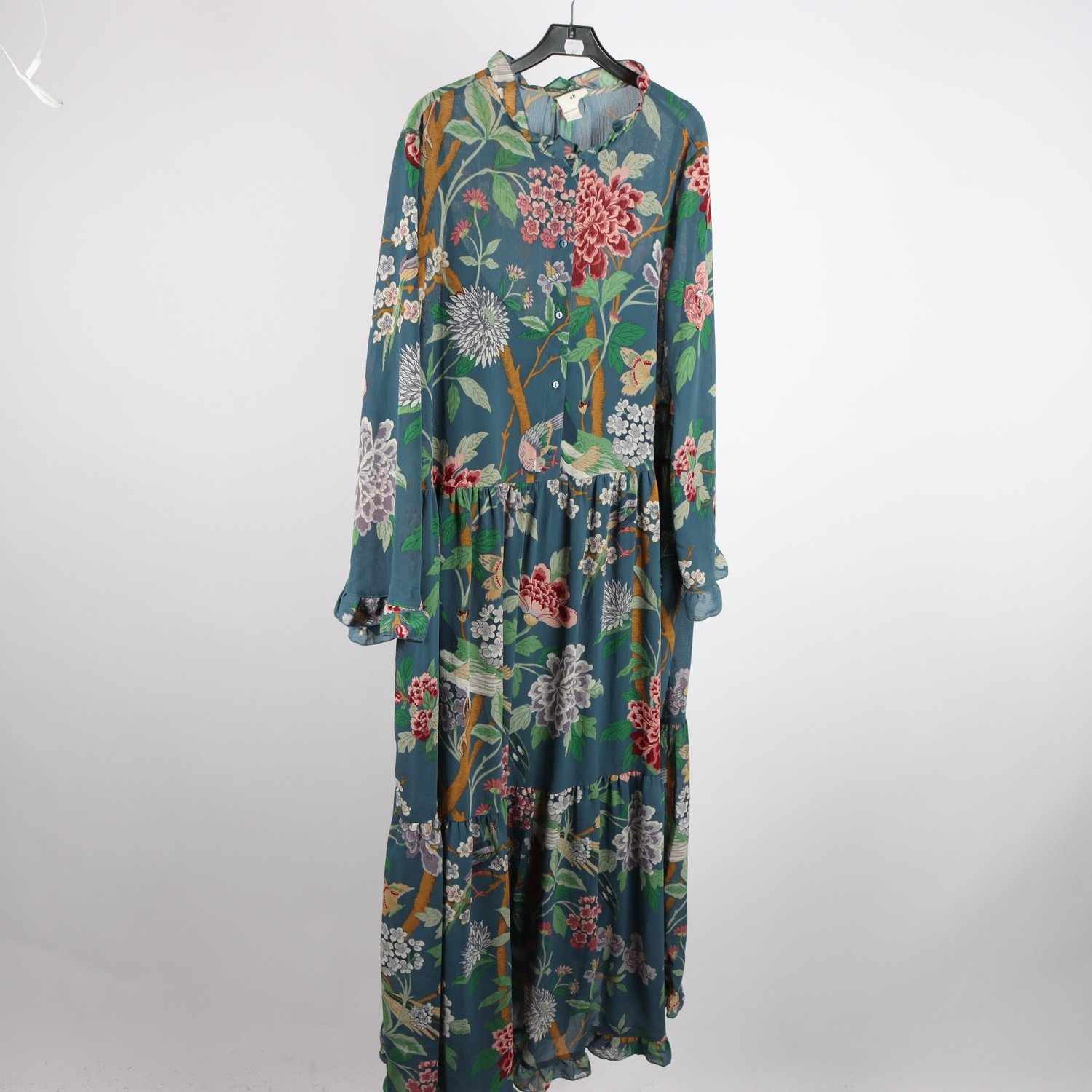 Klänning, GP & J Baker x H&M, blommig, blå, stl. 44