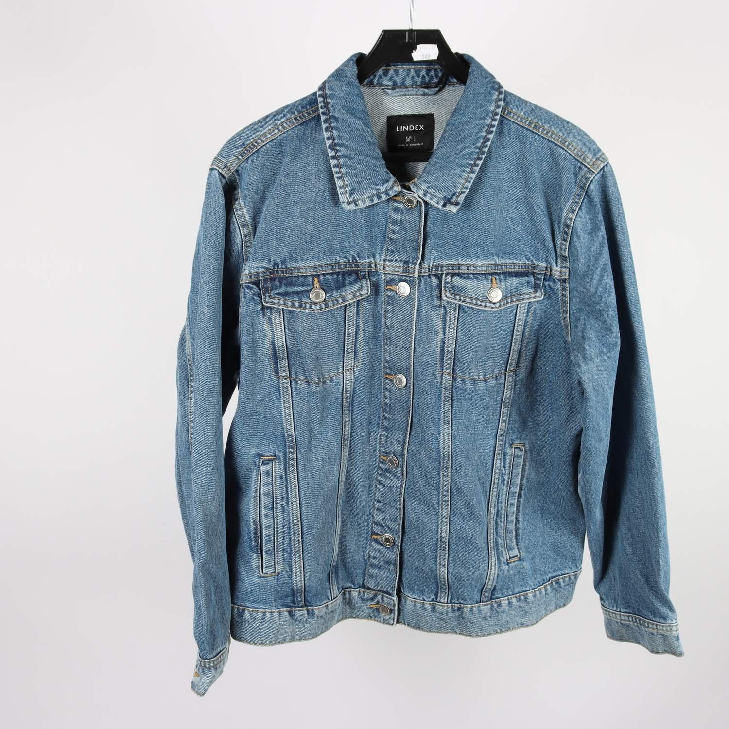 Jeansjacka, Lindex, blå, stl. L
