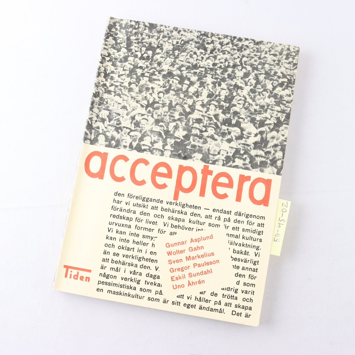 Acceptera – Debattbok för funktionalism, faksimilutgåva