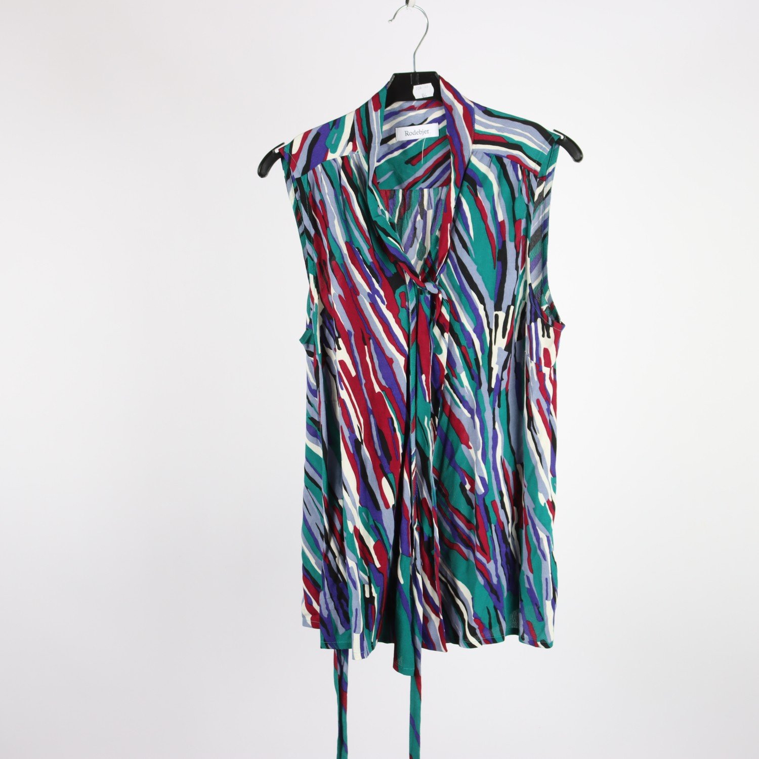 Linne, Rodebjer, vinröd, grön, stl. M