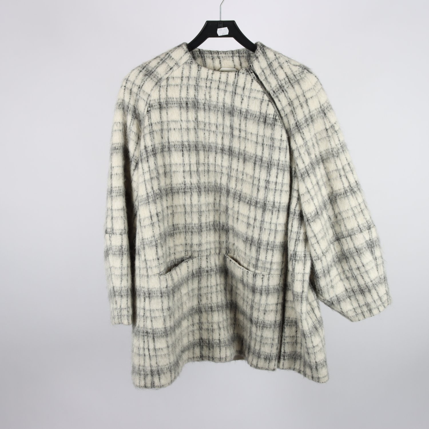 Kappa, Carin Wester, vit, grå, ull, alpaca, stl. S