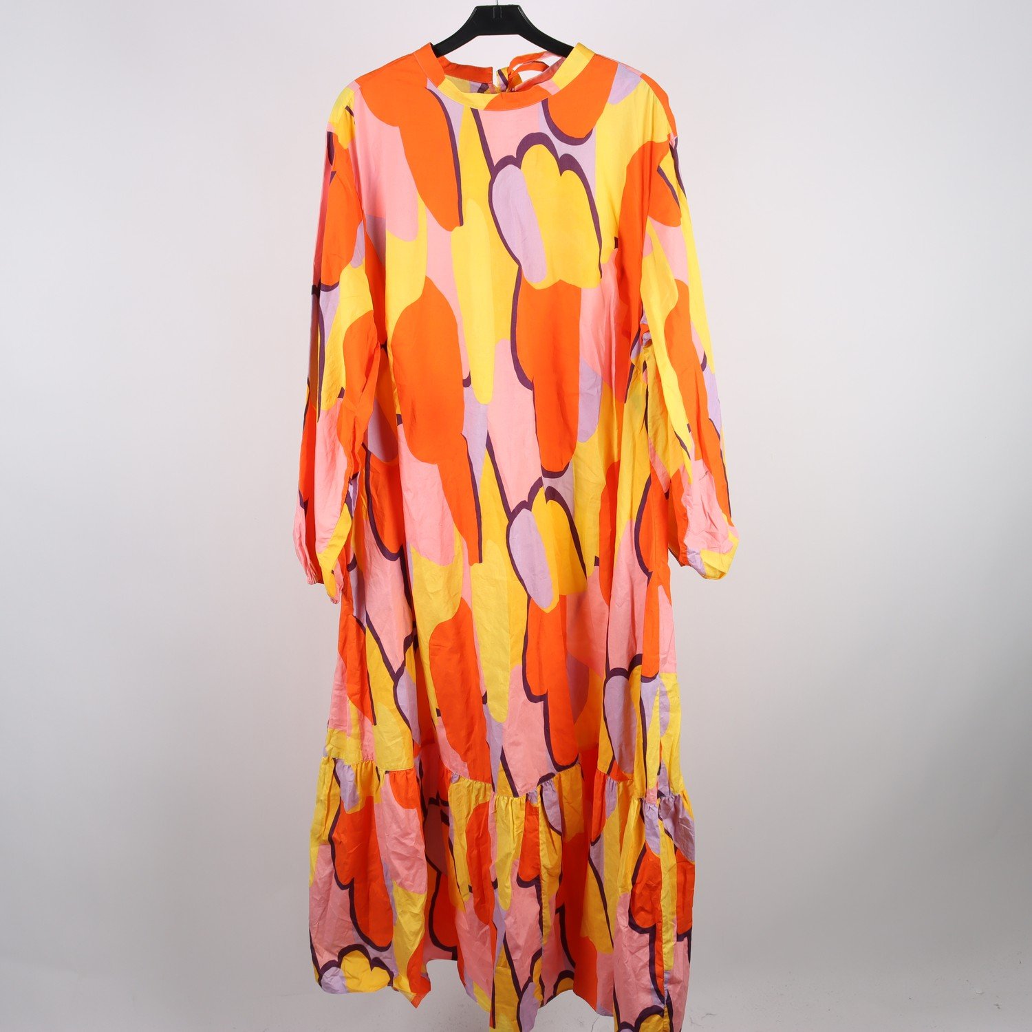 Klänning, Monki, flerfärgad, orange, gul, stl. XL