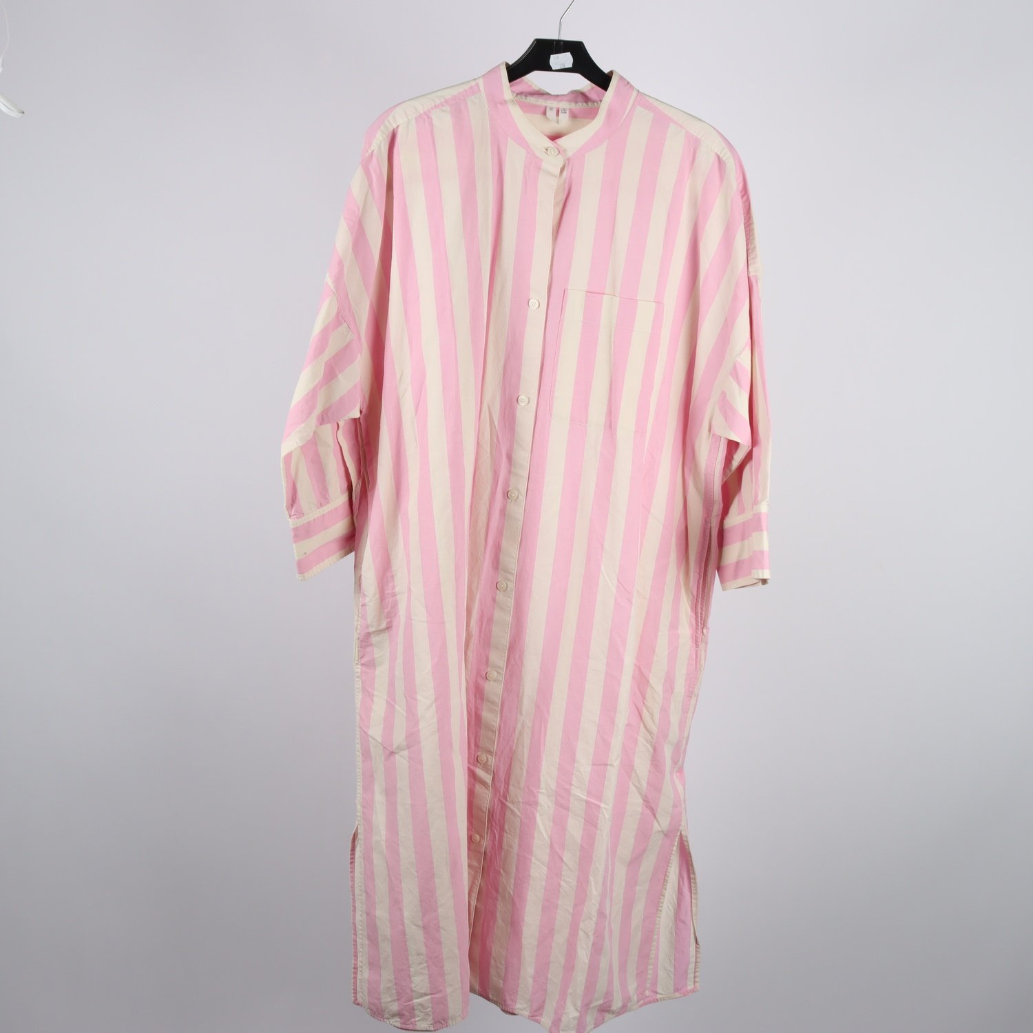 Klänning, Arket, randig, vit, rosa, stl. 44