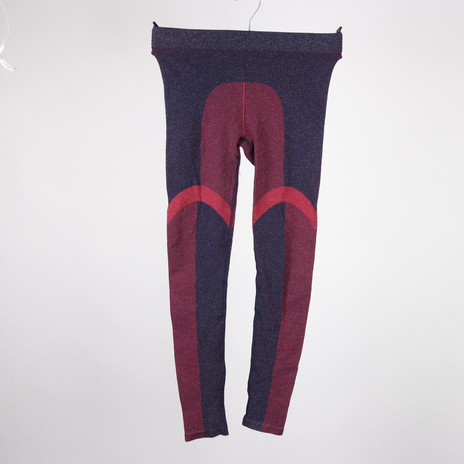 Tights, Rodebjer, lila, röd, silver, stl. ca. S/M