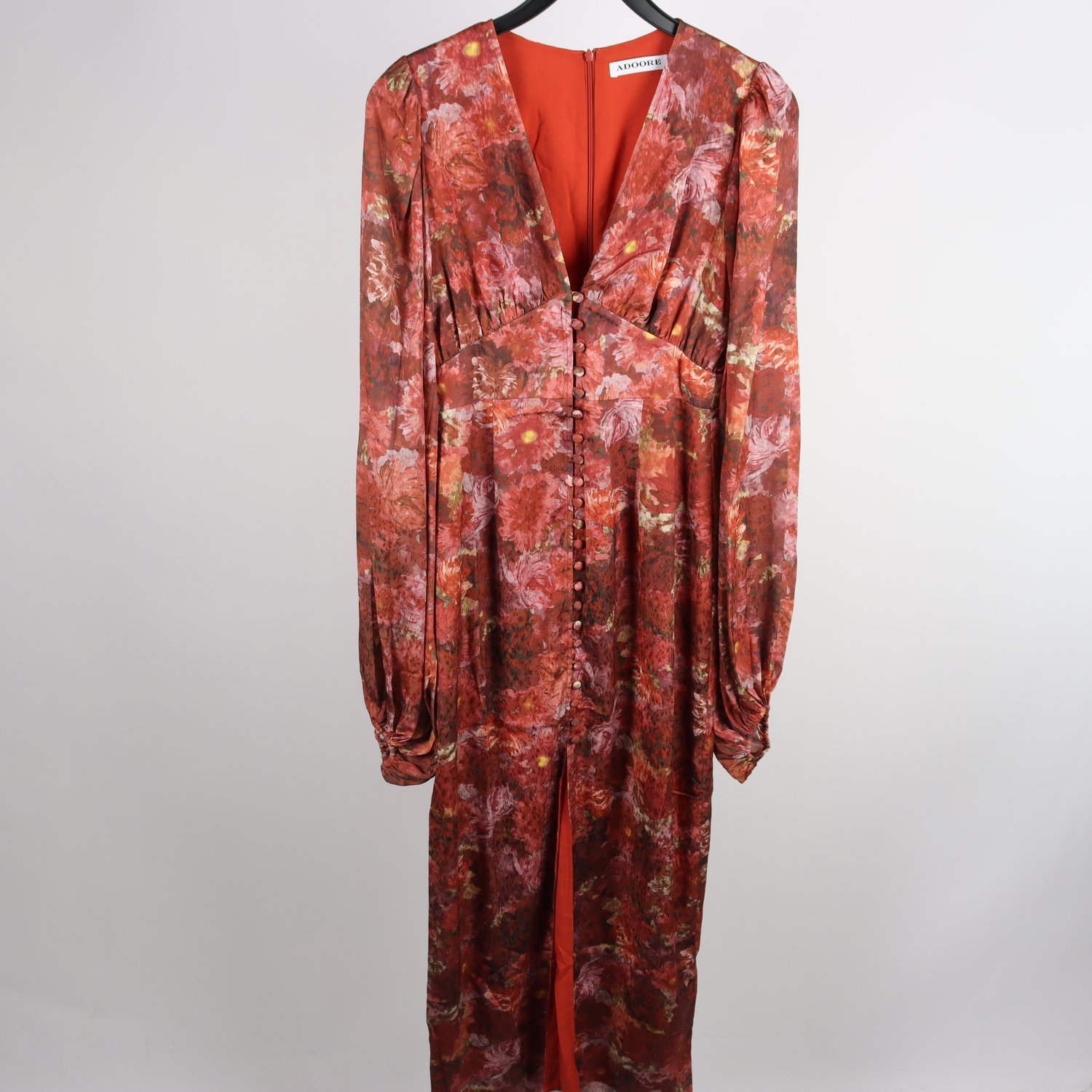 Klänning, Adoore, brun, orange, stl. 38