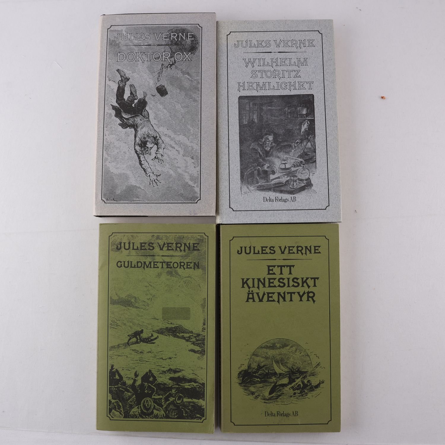 Jules Verne, bokpaket med 4 volymer
