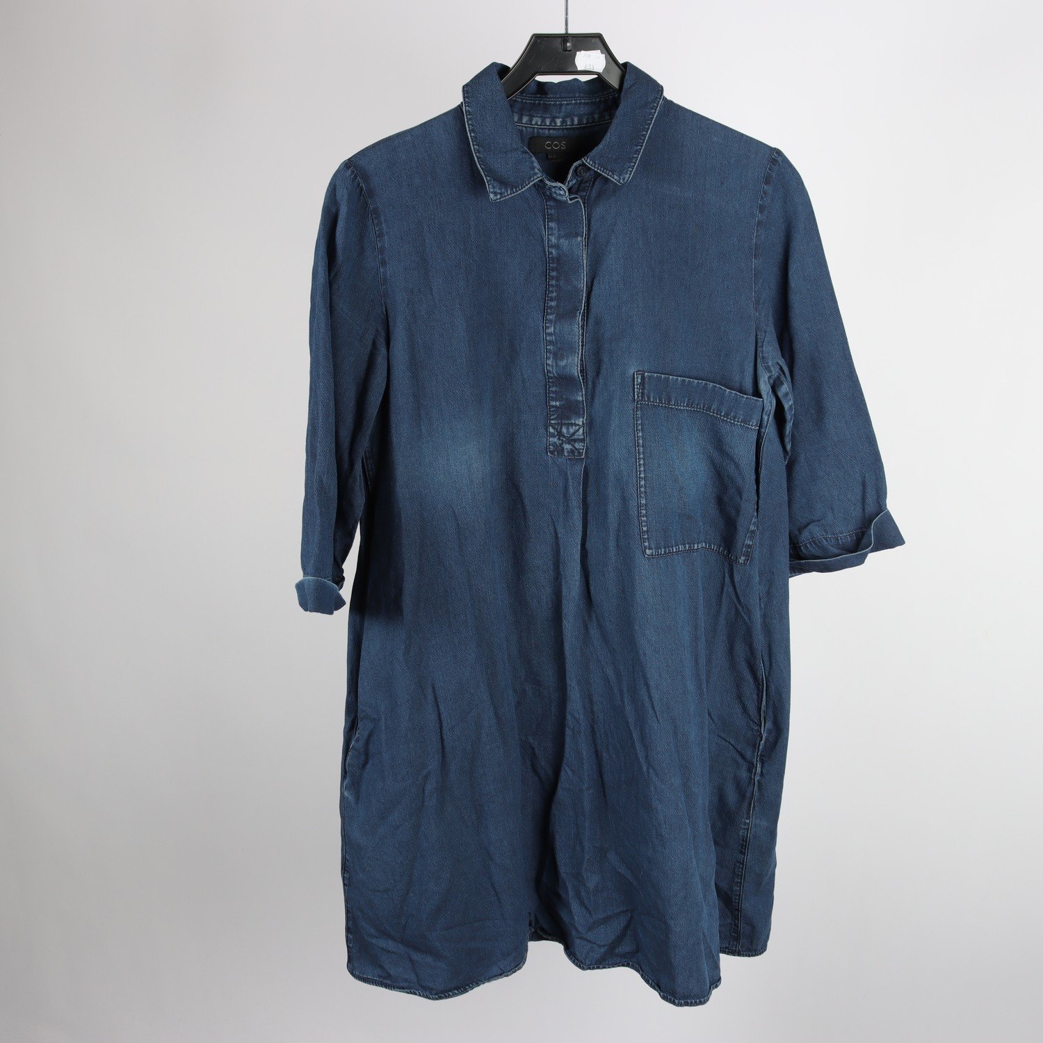 Klänning/tunika, COS, blå, jeans, stl. 38